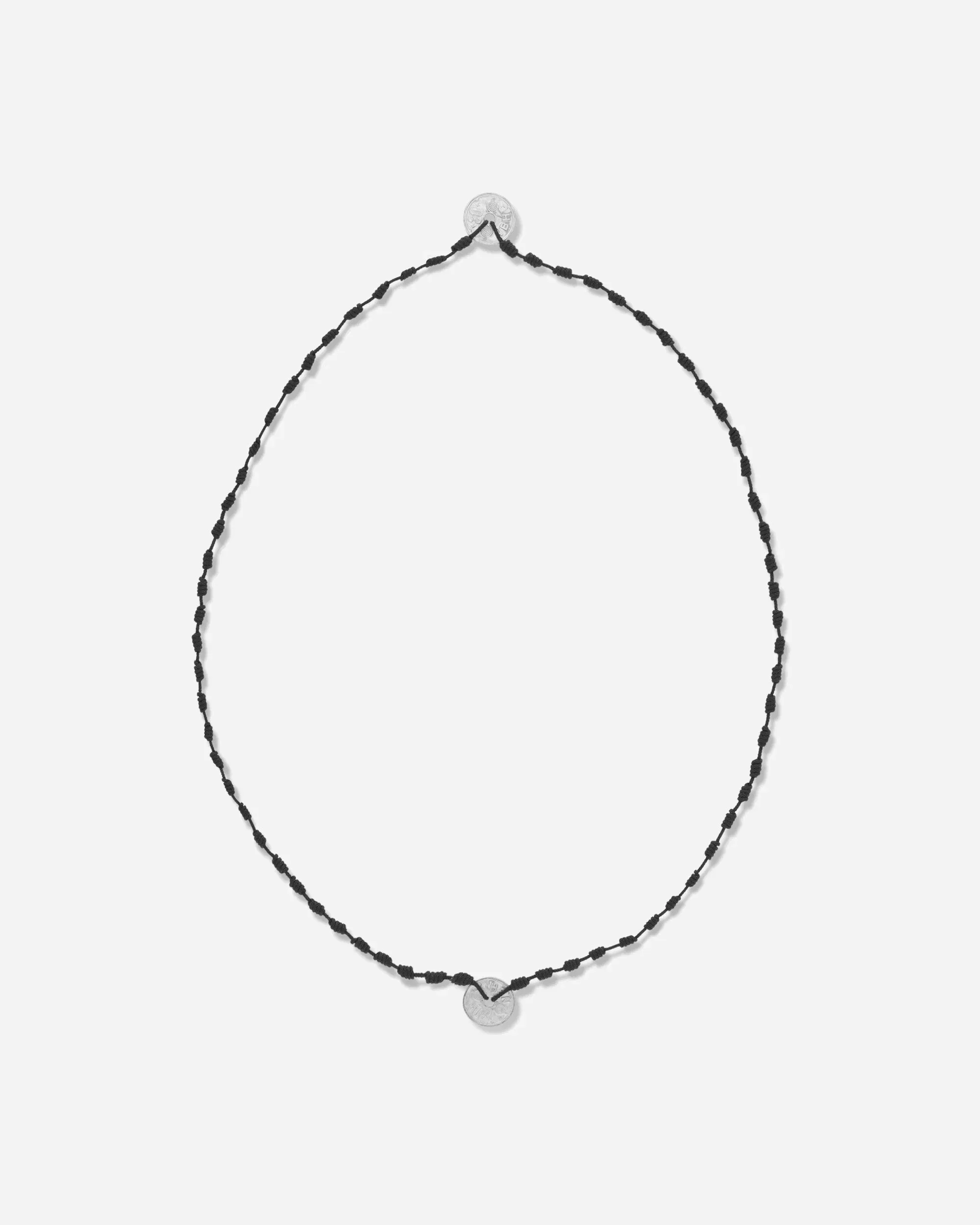 Neighborhood Cord Coin Necklace Black