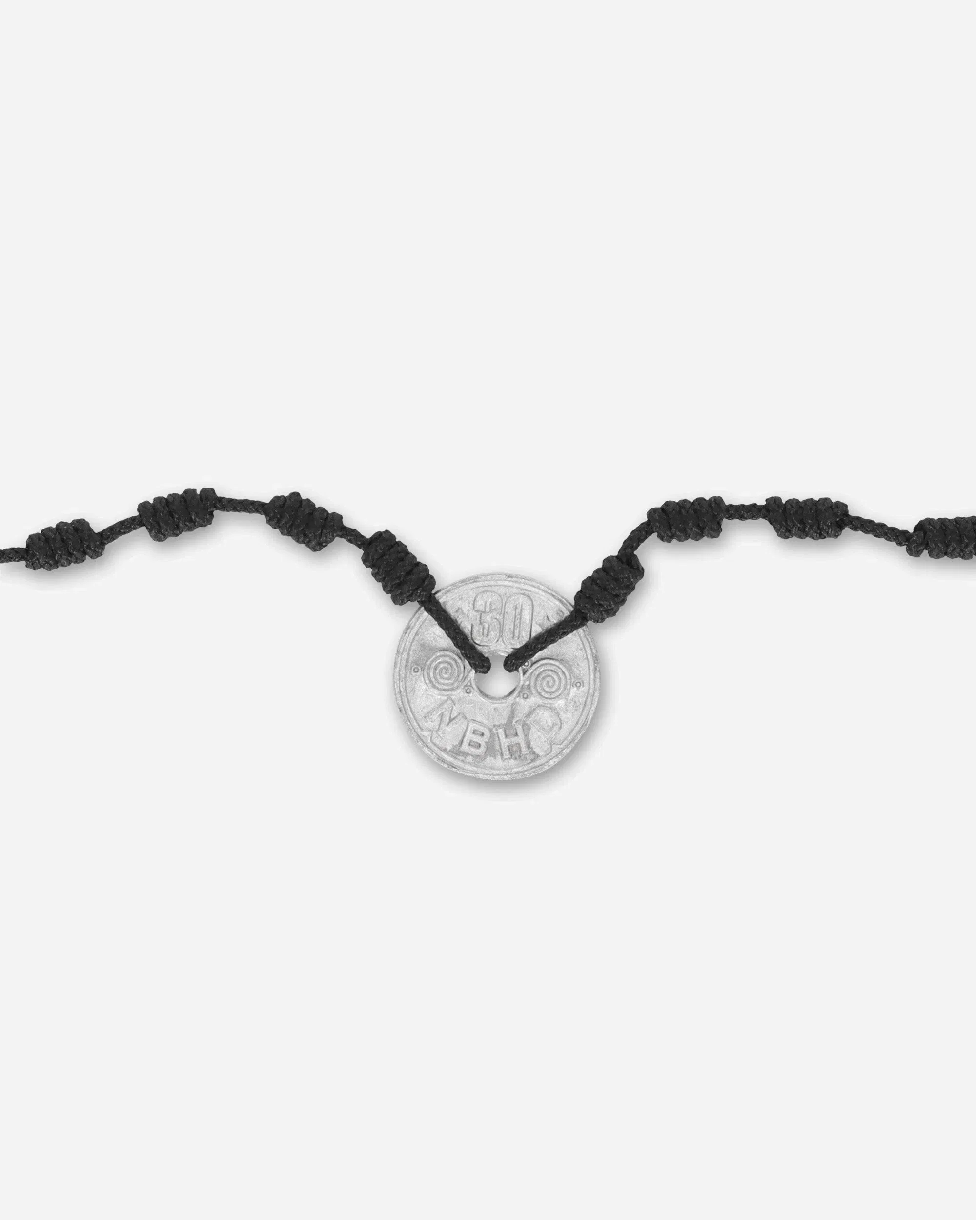 Neighborhood Cord Coin Necklace Black