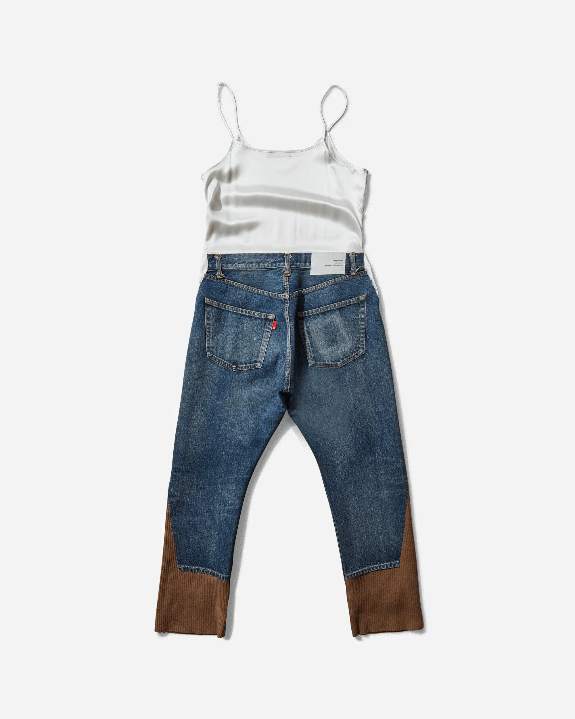 Undercover Women's All-In-One Denim Pants Light Blue Indigo