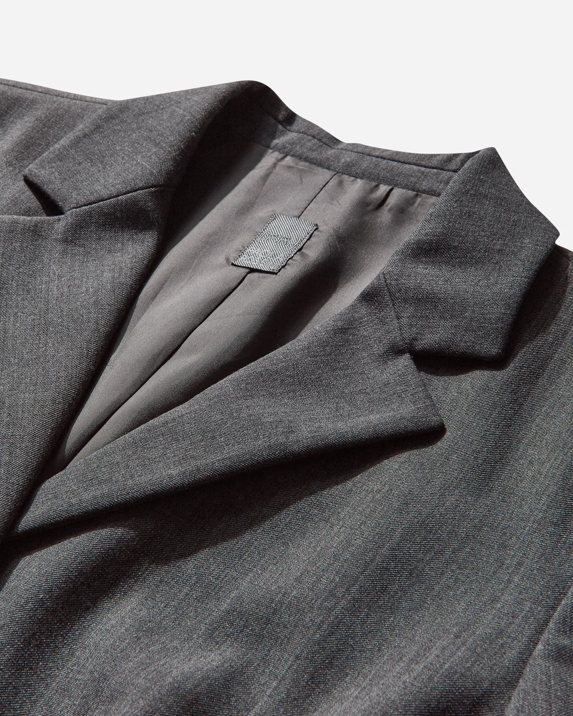 Pezze Vintage Women's Wool Single Line Trench Coat Grey