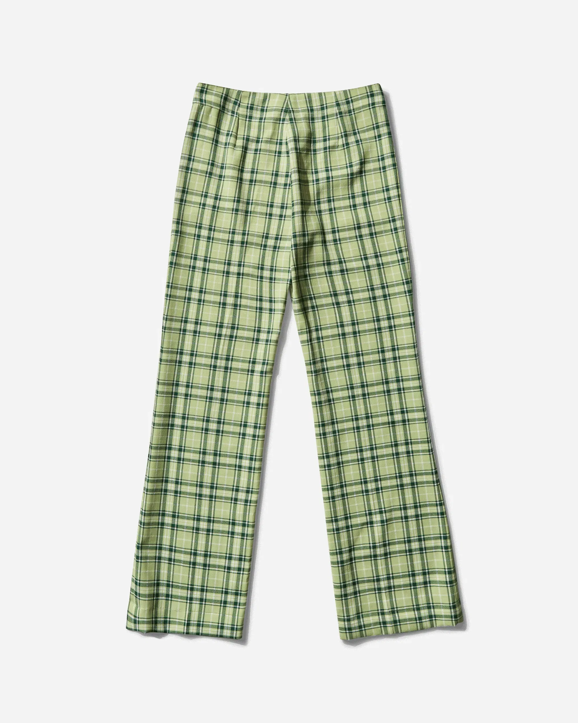 Pezze Vintage Women's Checked Trousers Green