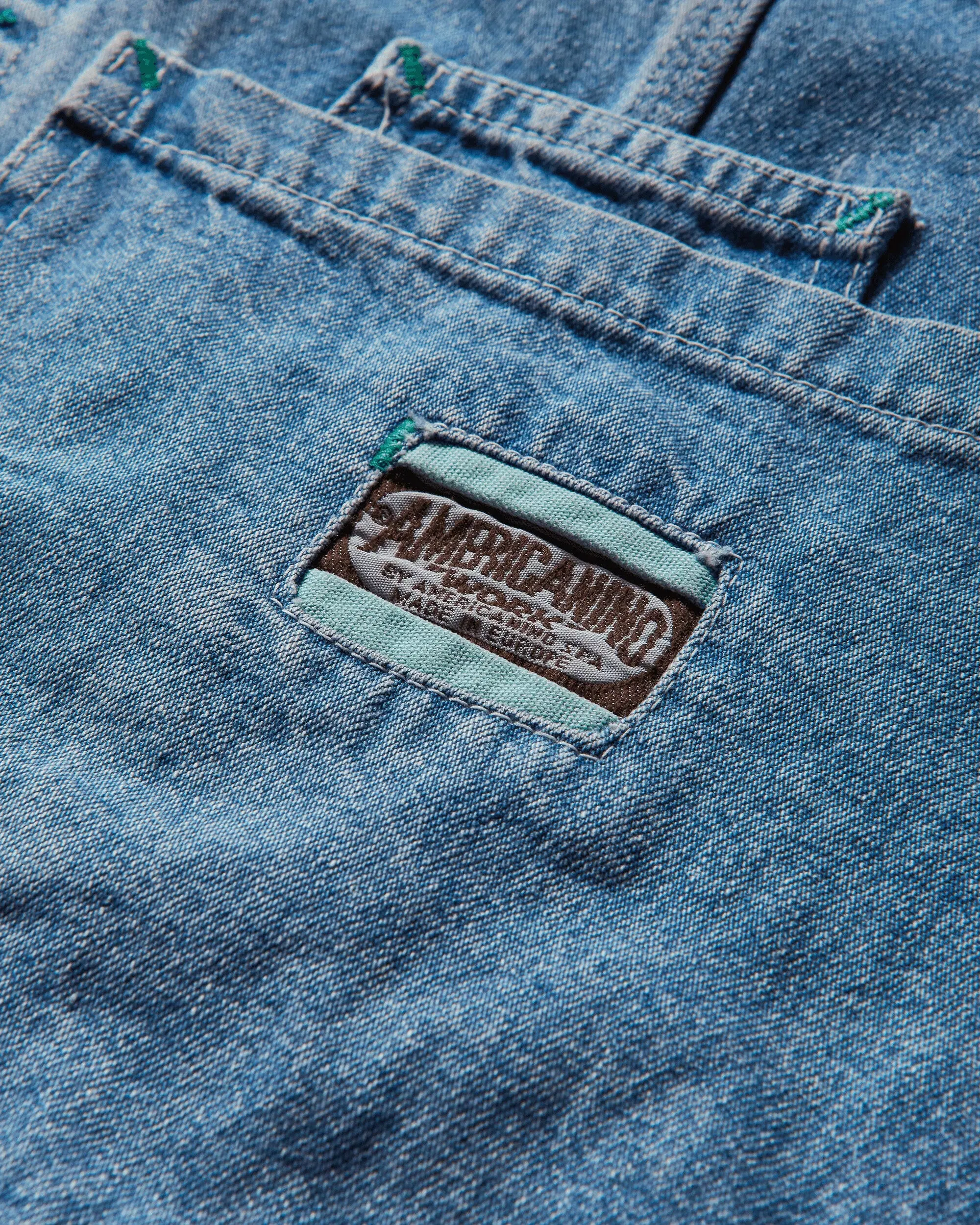 Pezze Vintage Men's Denim Work Jacket Blue