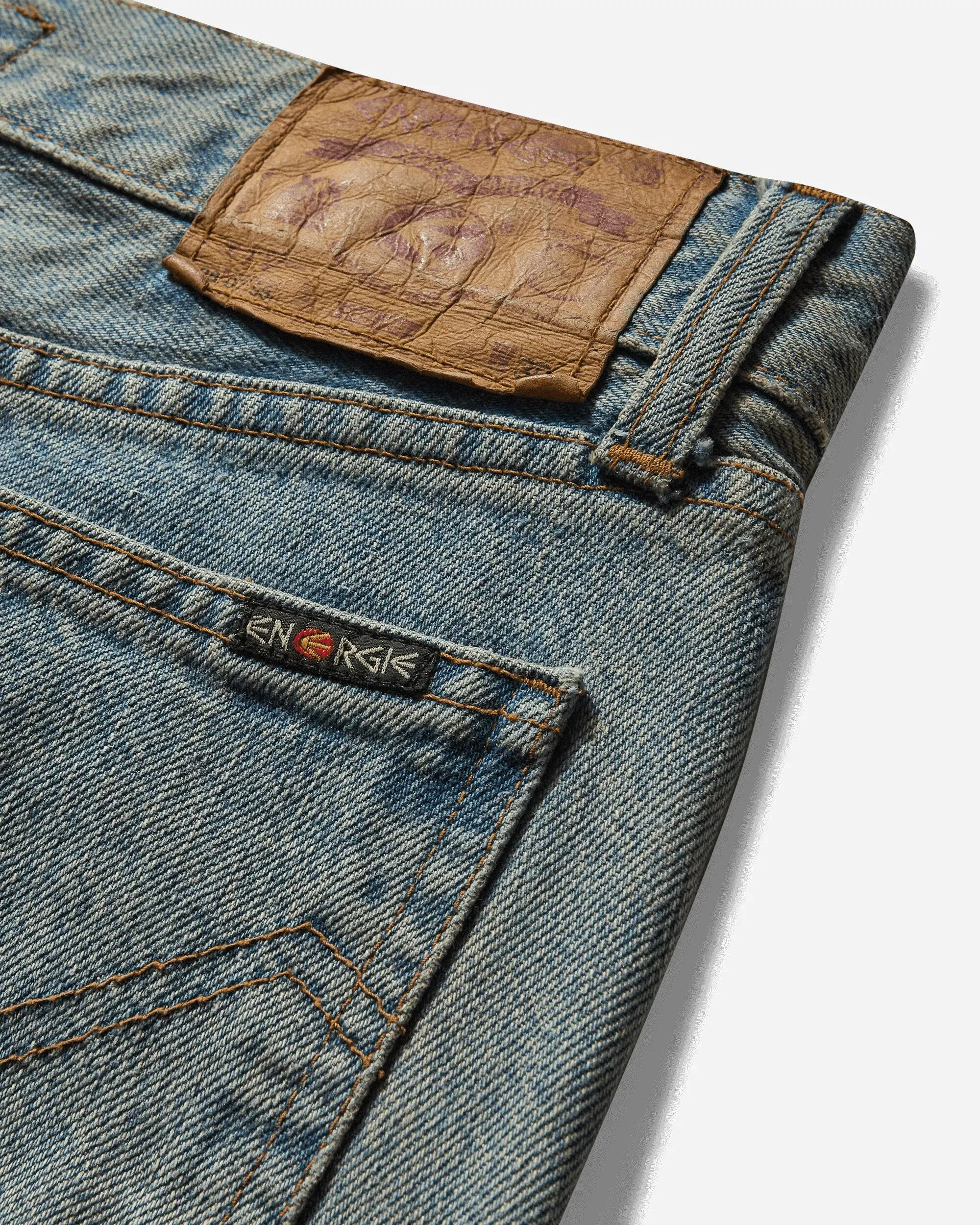 Pezze Vintage Women's Flower Jeans Blue