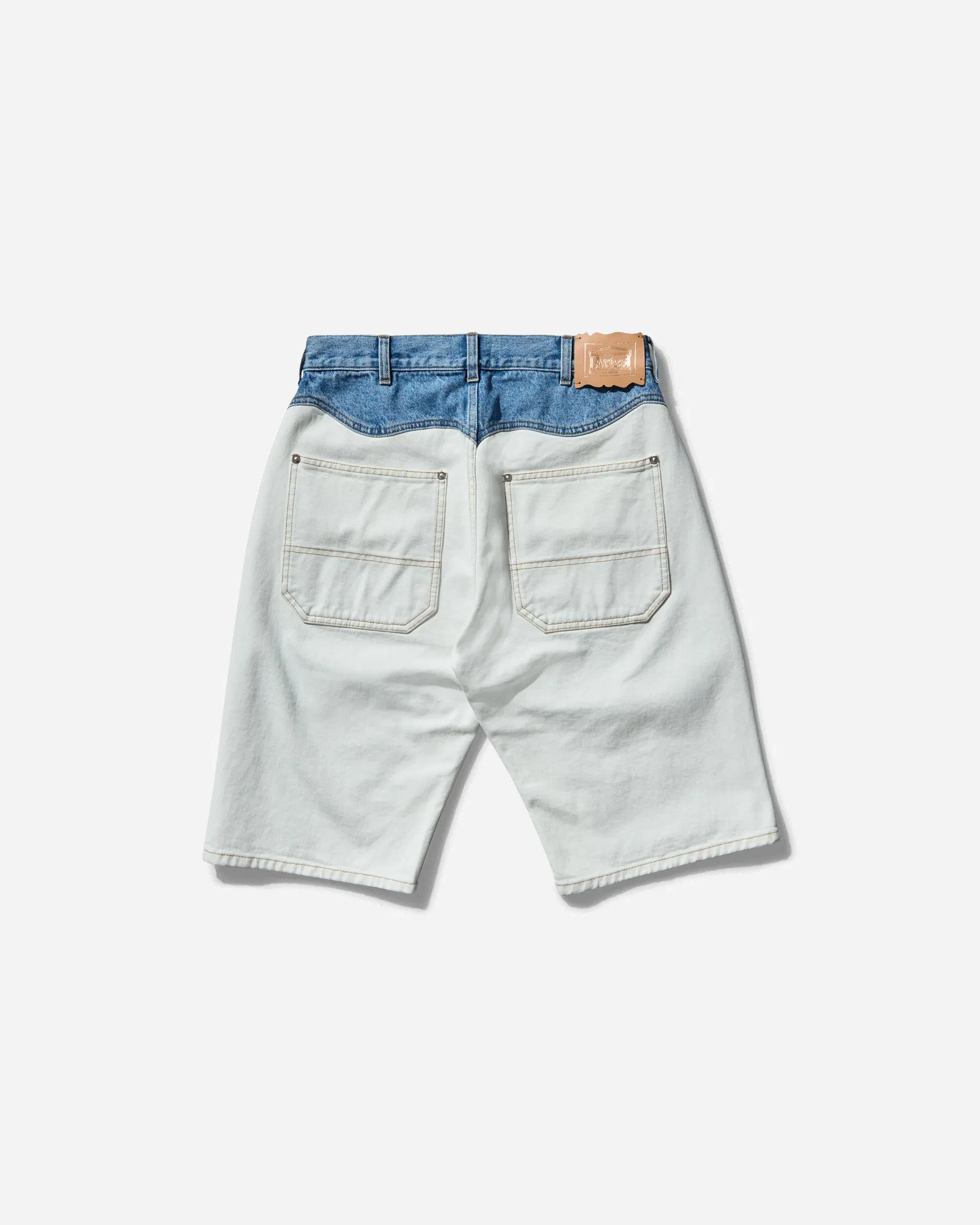 Aries Women's Patchwork Western Carpenter Shorts White / Indigo