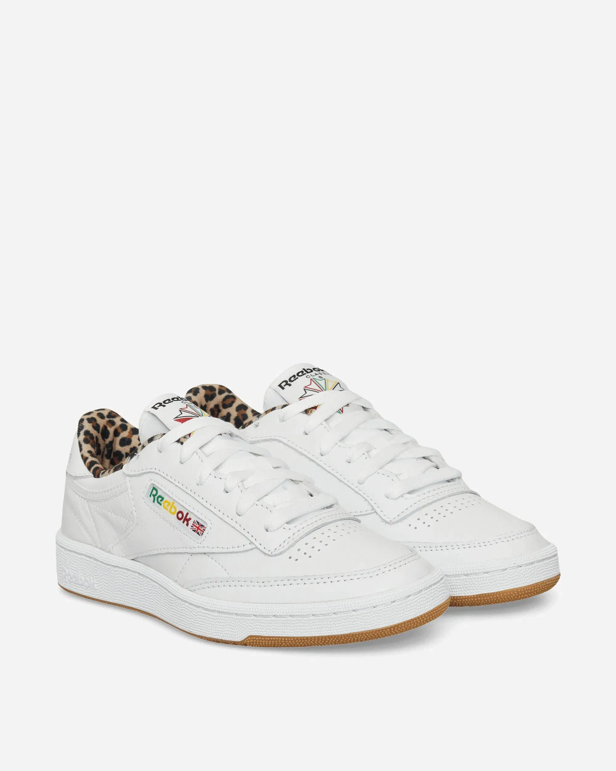Reebok WACKO MARIA Club C 85 Vintage Sneakers White / Leopard