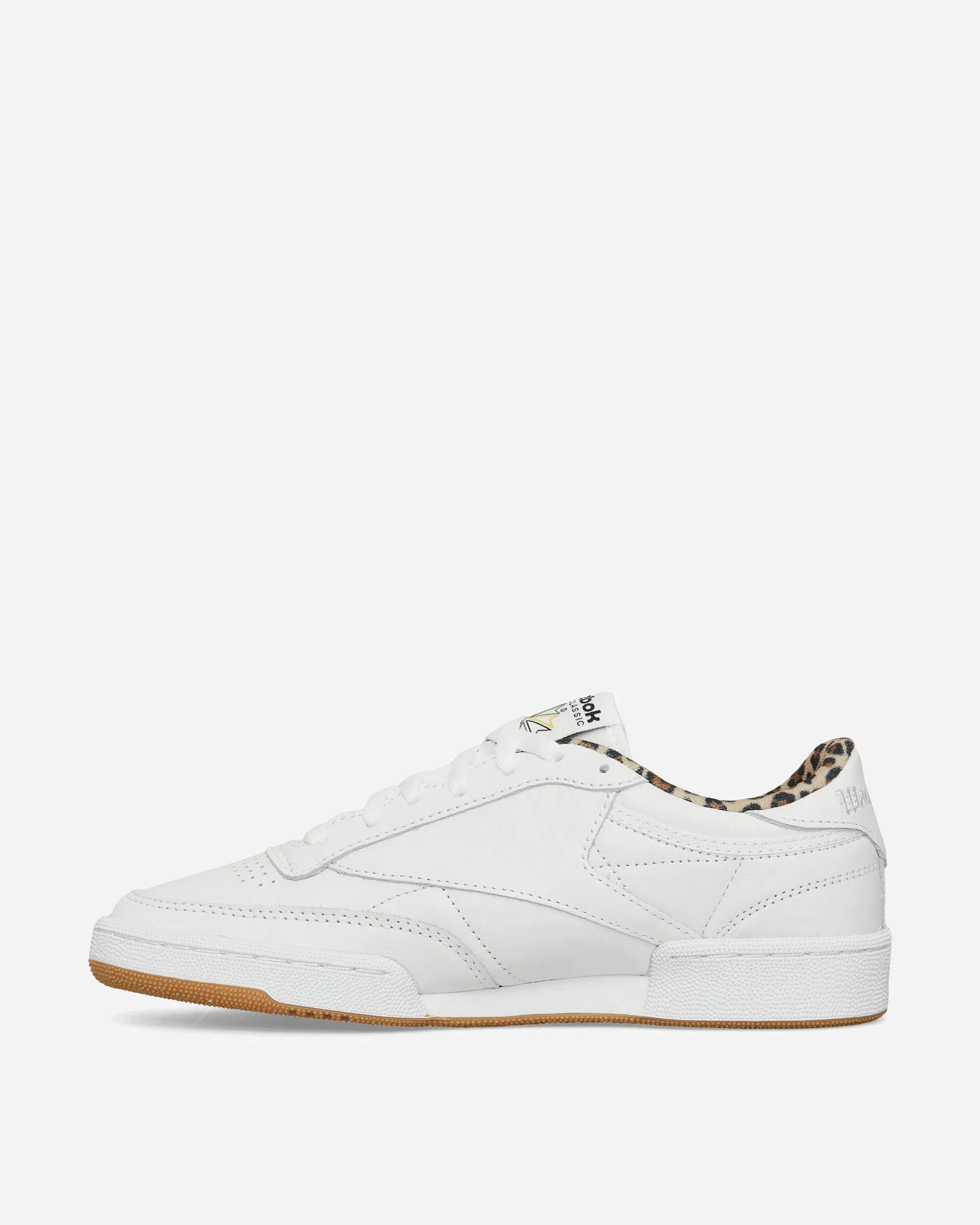 Reebok WACKO MARIA Club C 85 Vintage Sneakers White / Leopard