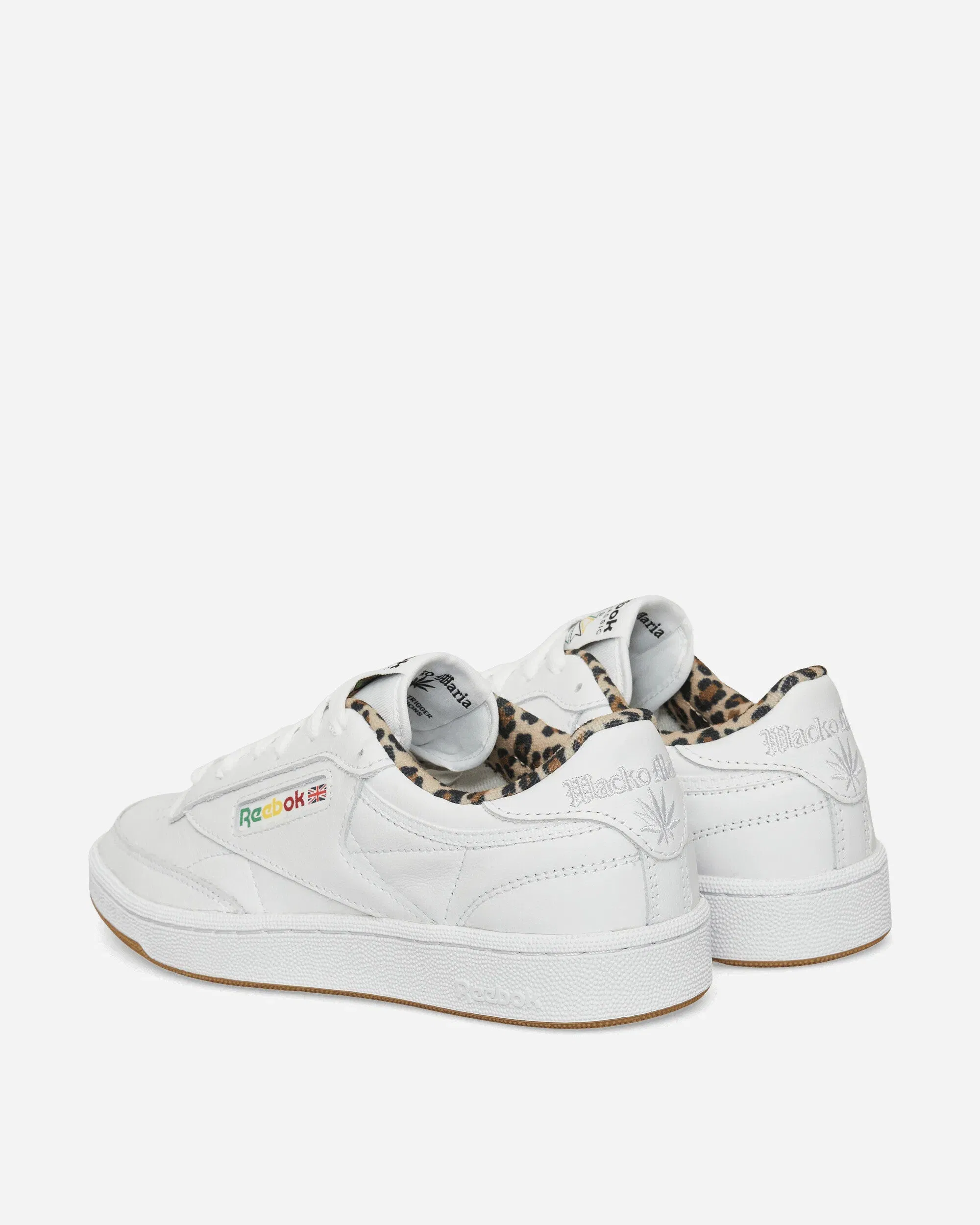 Reebok WACKO MARIA Club C 85 Vintage Sneakers White / Leopard