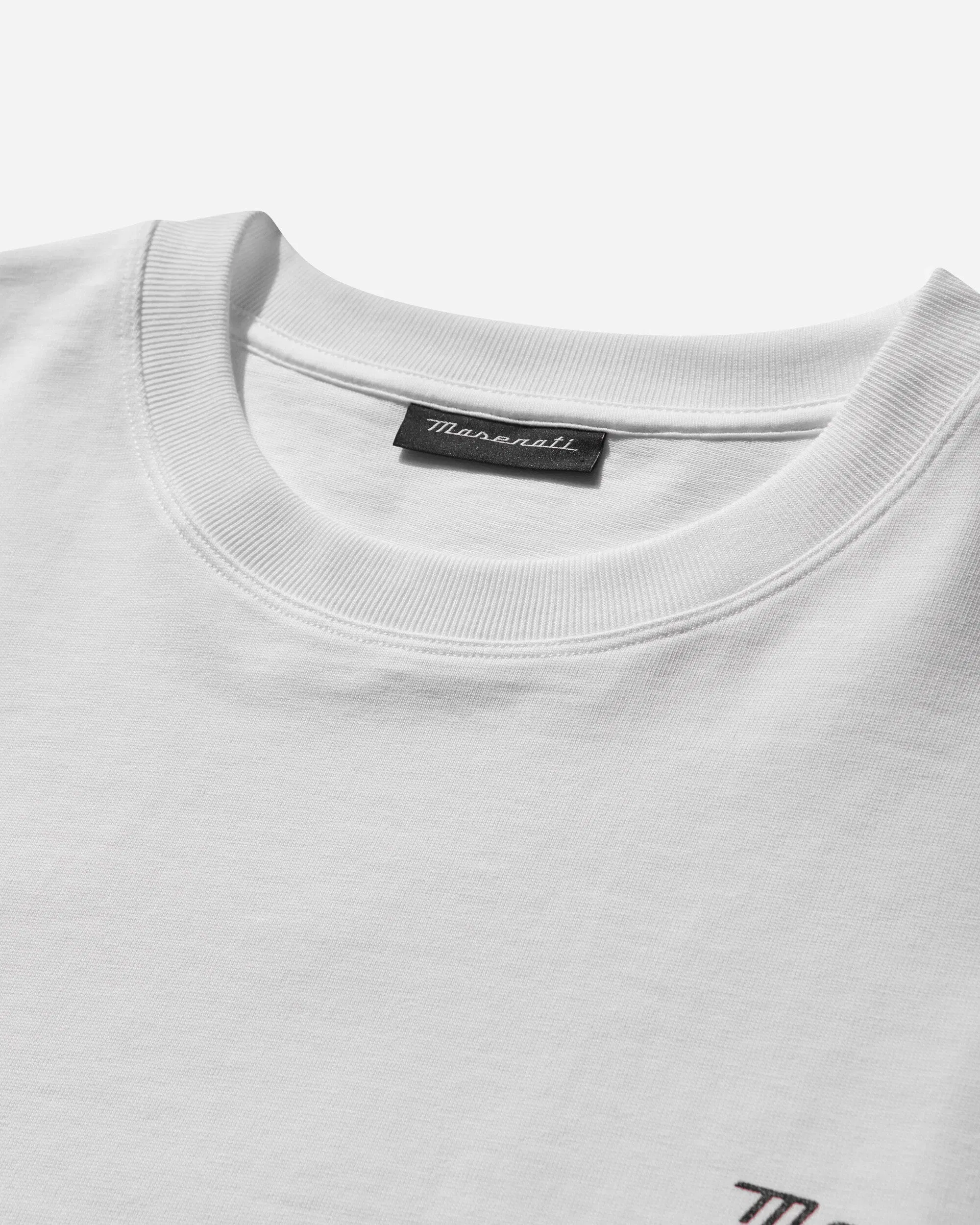 Maserati Men's Heritage Long Sleeve T-Shirt White