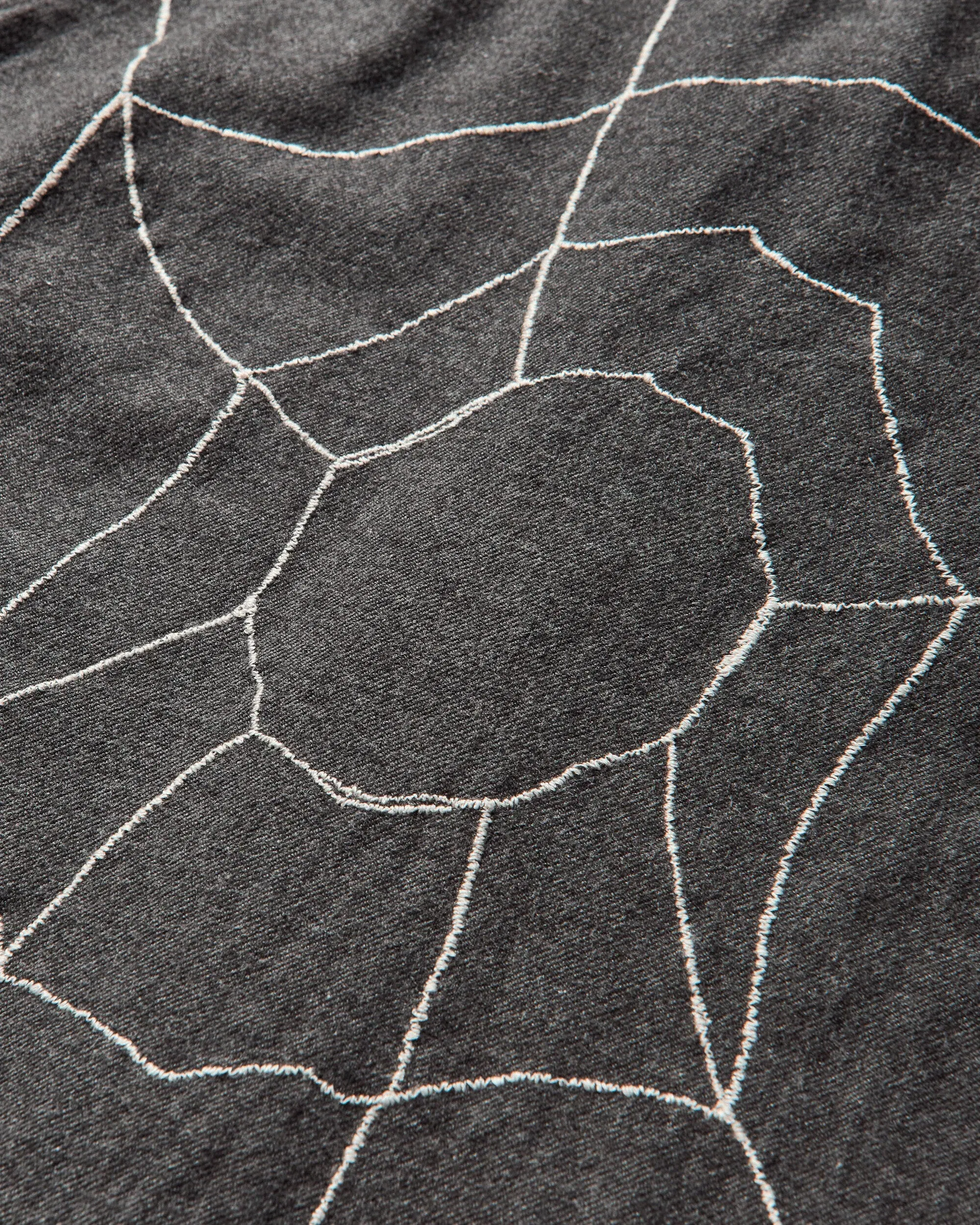 KAPITAL Men's Cotton Wool Great Kountry Baseball Shirt Dark Gray