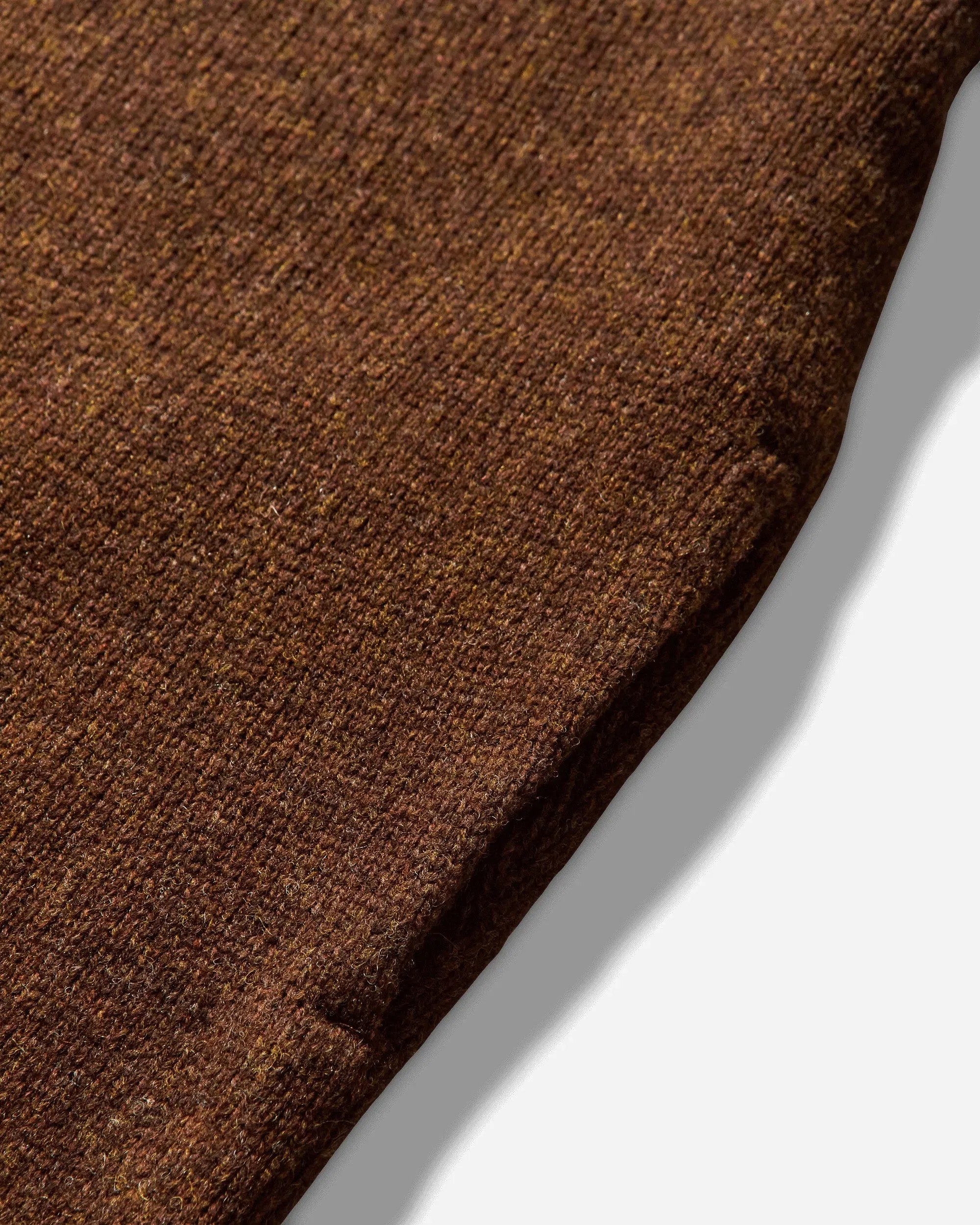 KAPITAL Men's 5G Wool Bone Hooded Sweater Brown