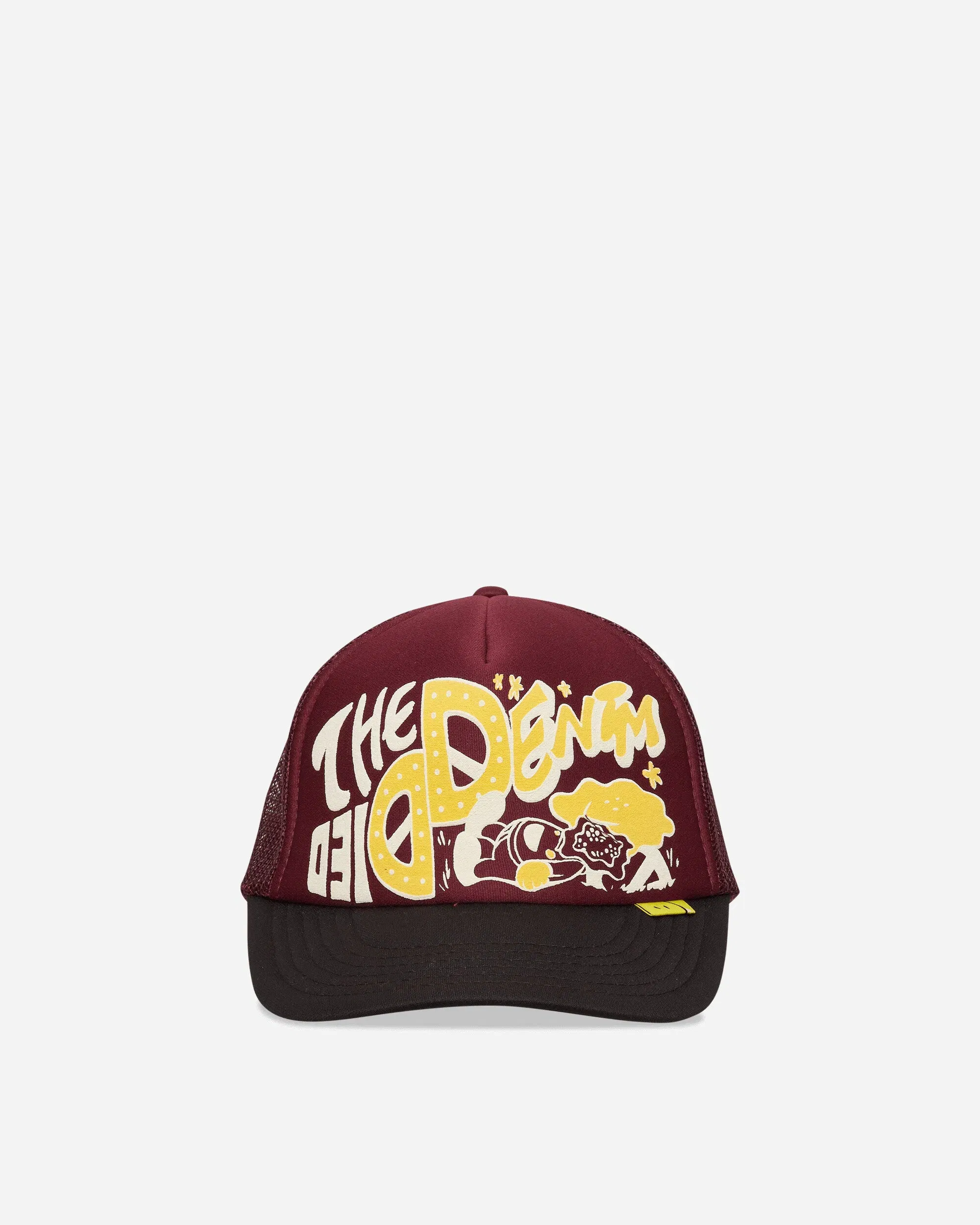 KAPITAL TH.D.D. Track Cap Burgundy / Black