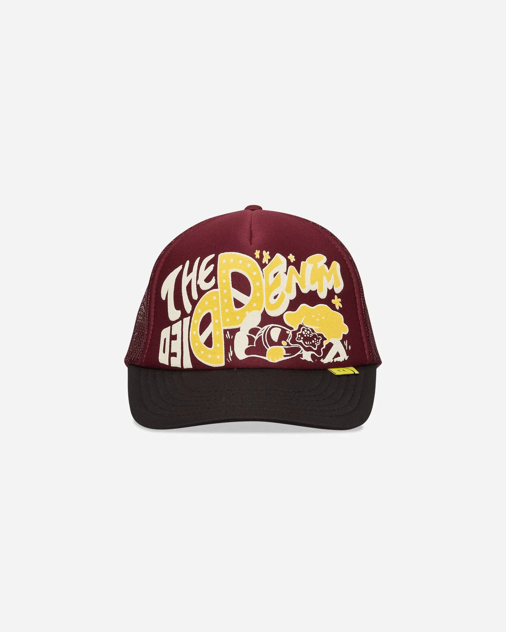 KAPITAL TH.D.D. Track Cap Burgundy / Black