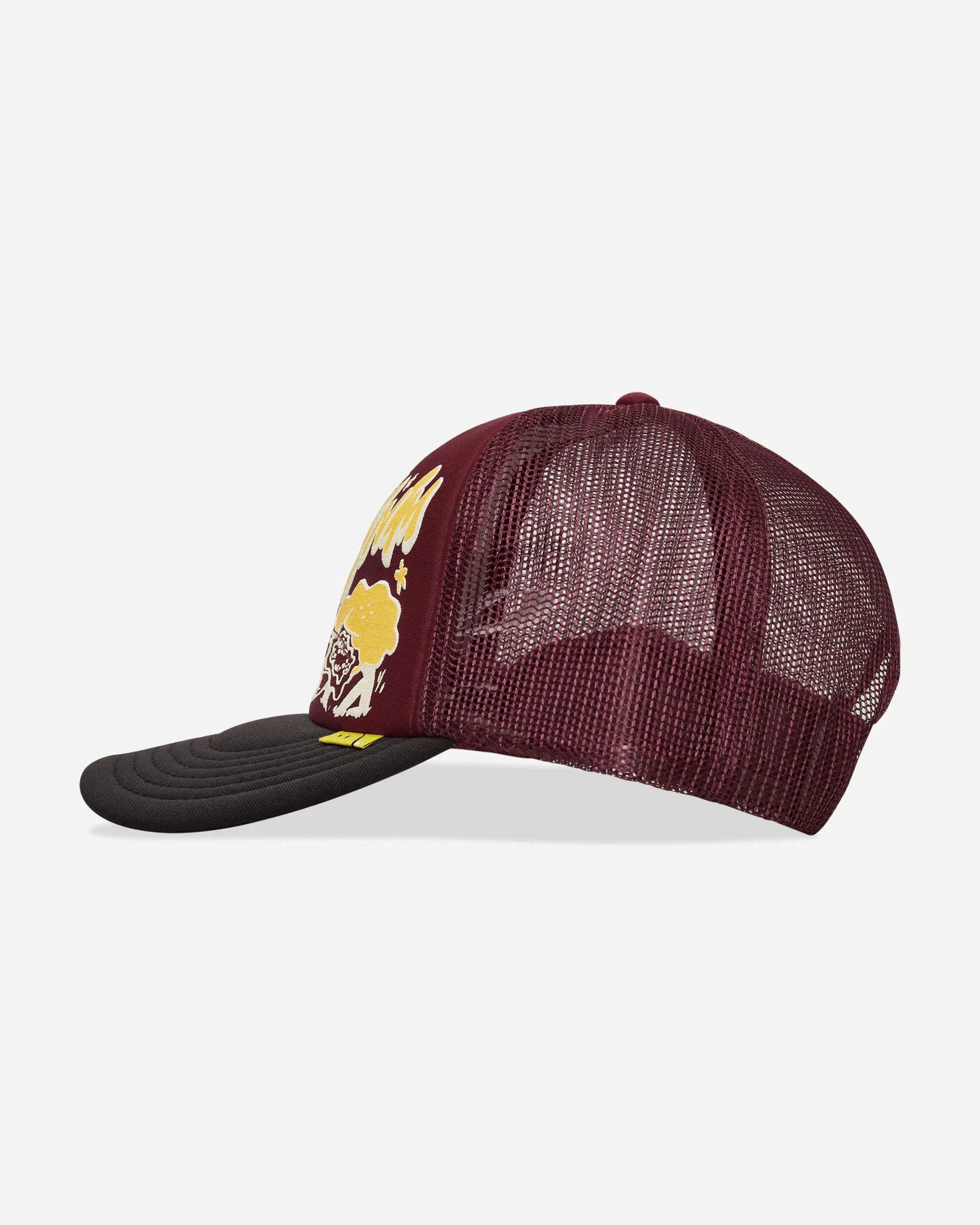 KAPITAL TH.D.D. Track Cap Burgundy / Black