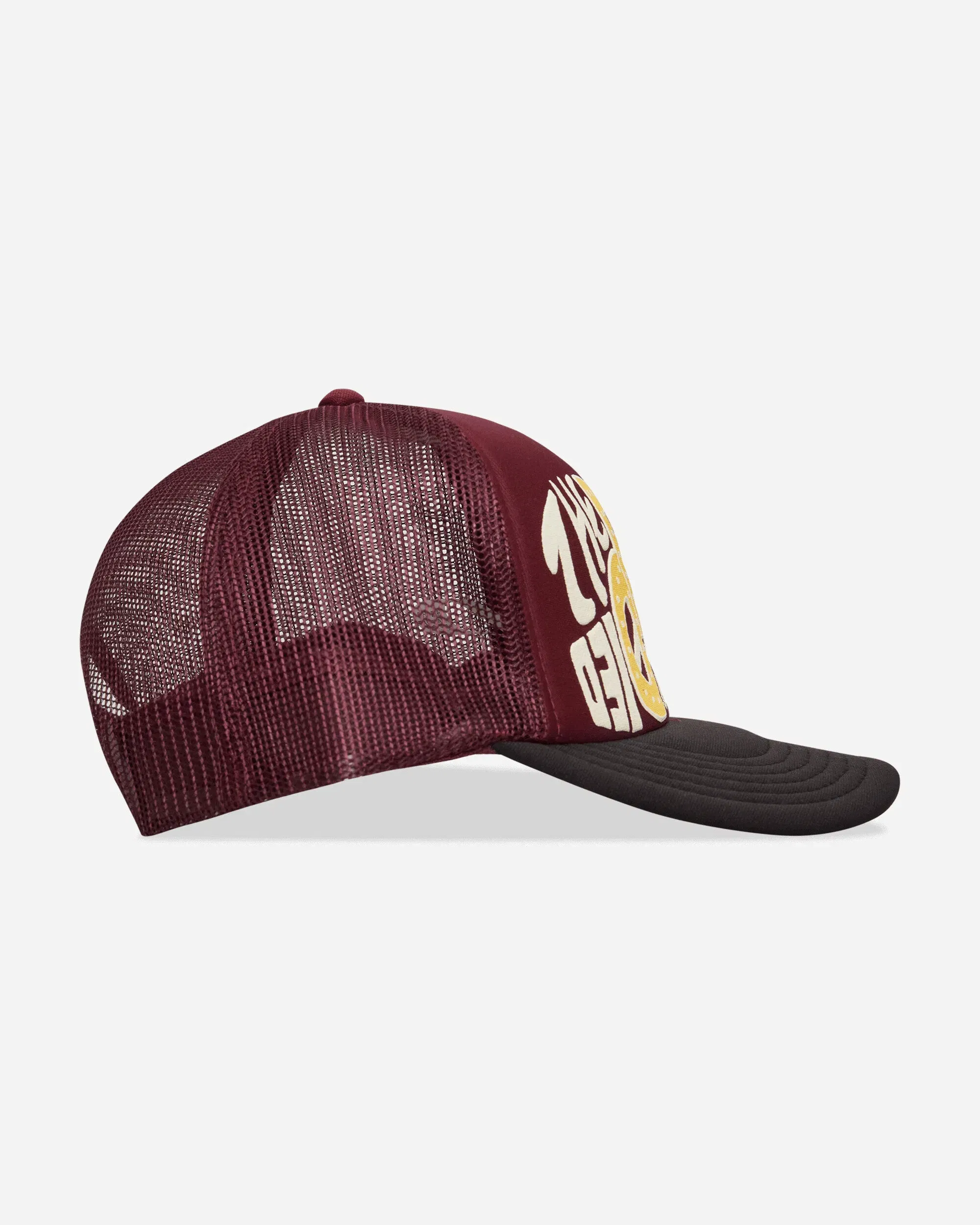 KAPITAL TH.D.D. Track Cap Burgundy / Black