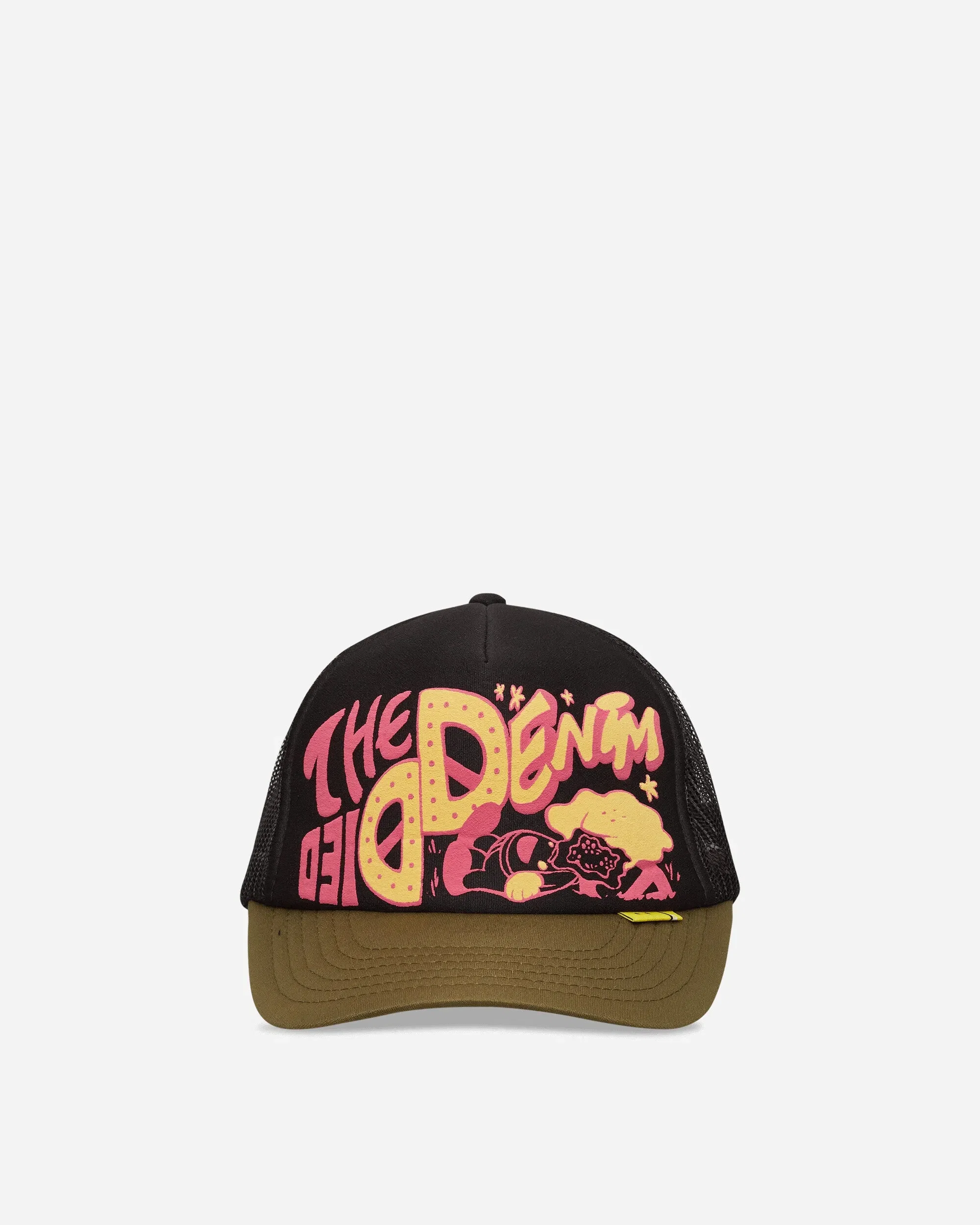 KAPITAL TH.D.D. Track Cap Black / Khaki