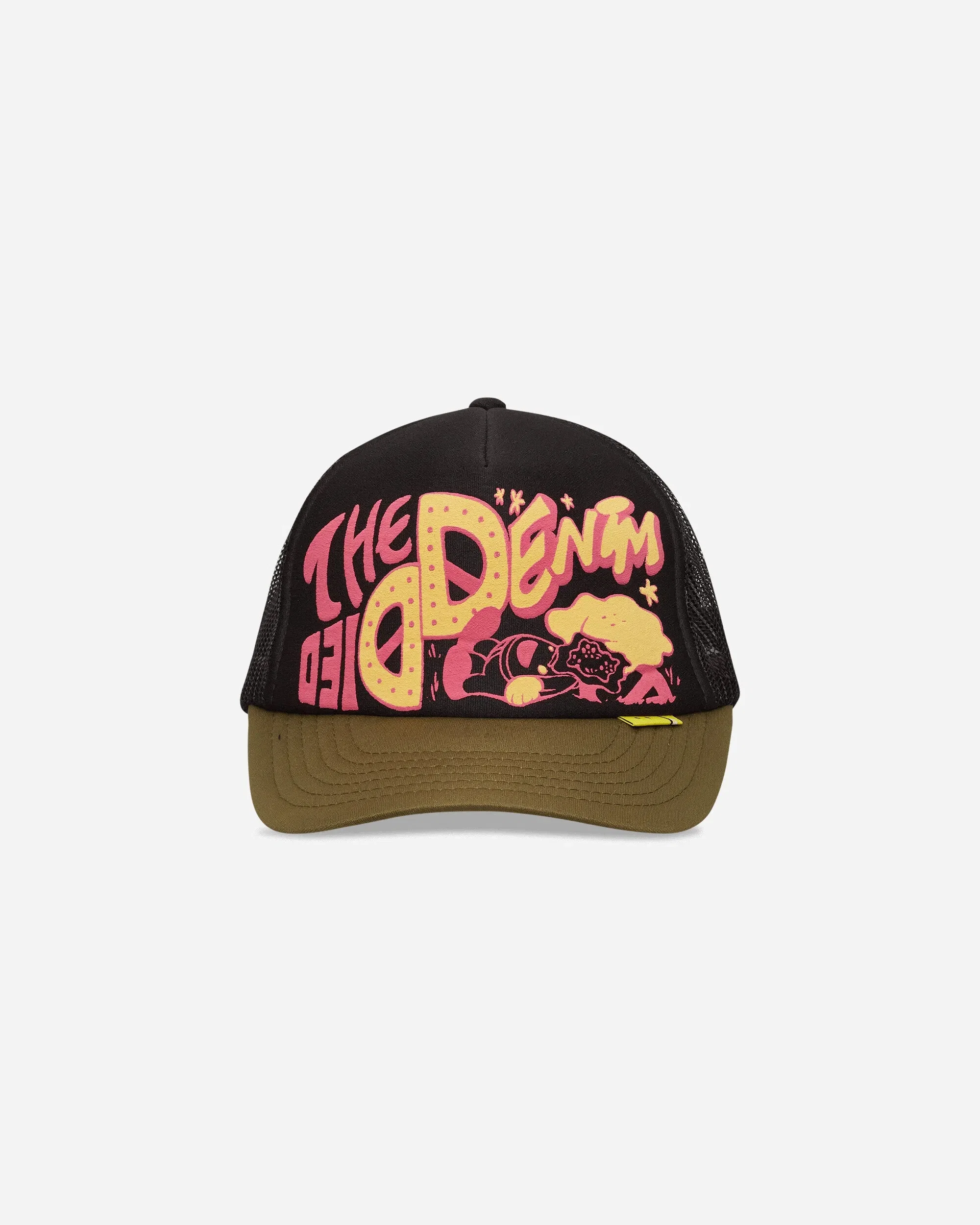 KAPITAL TH.D.D. Track Cap Black / Khaki