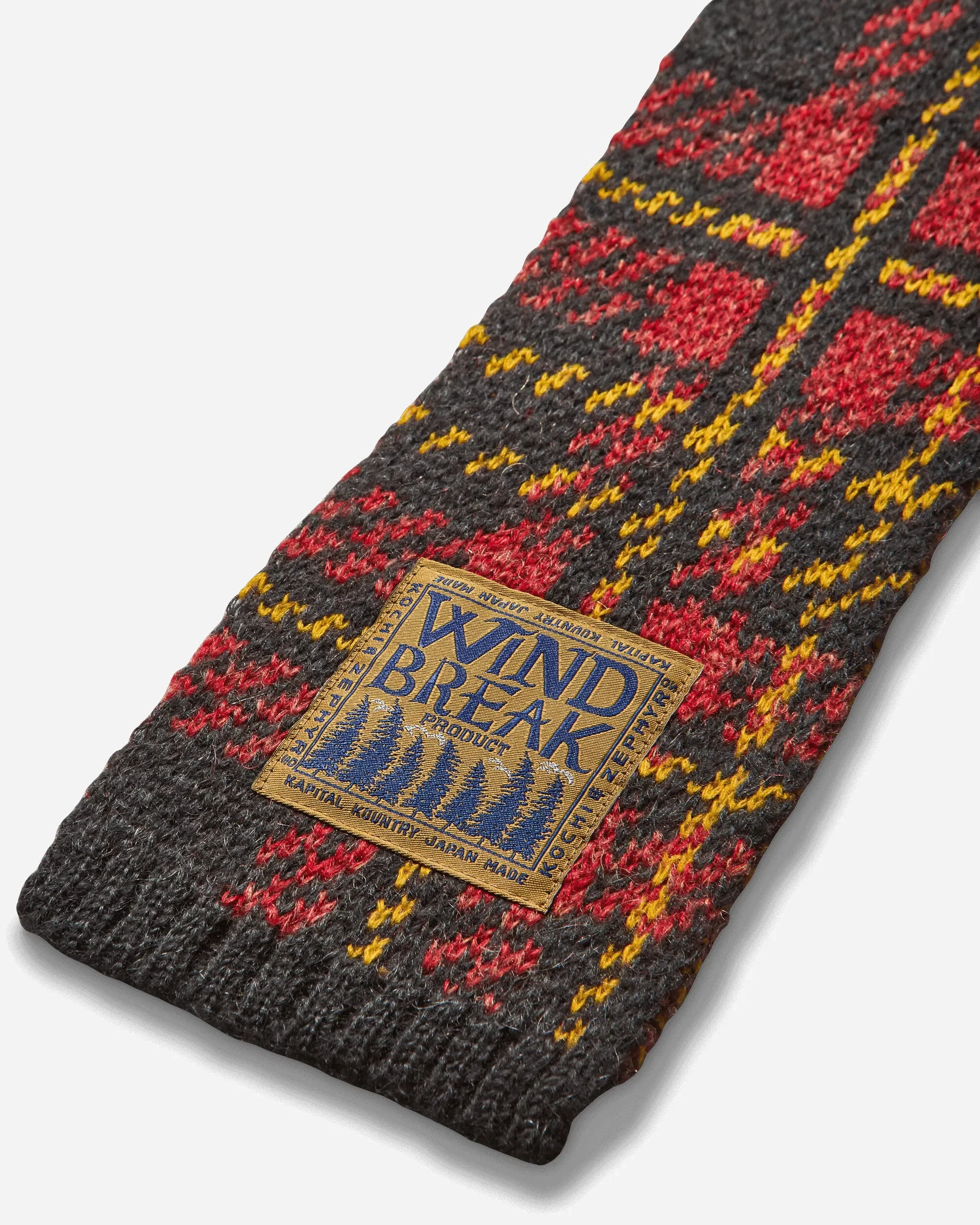 KAPITAL 5G Wool Tartan Check Gale Cap Red