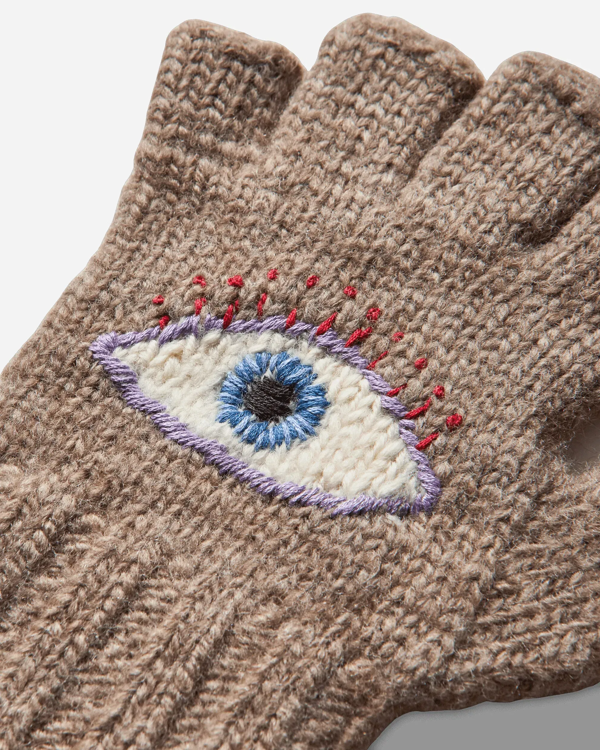 KAPITAL Wool Folktale Gloves (Speakeasy) Gray / Beige