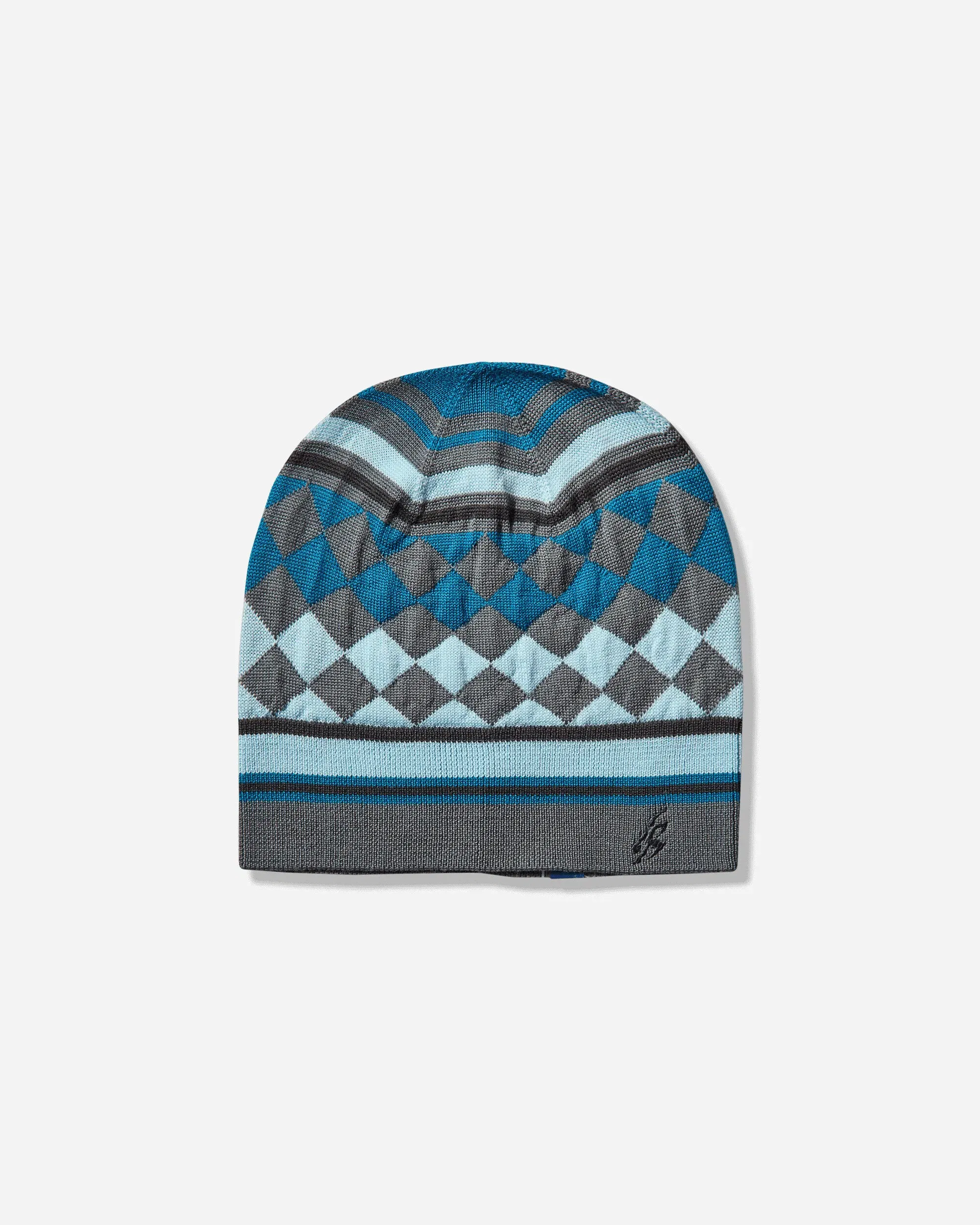 ASICS Novalis Aquifolia Knit Hat Anchor Grey / Sky