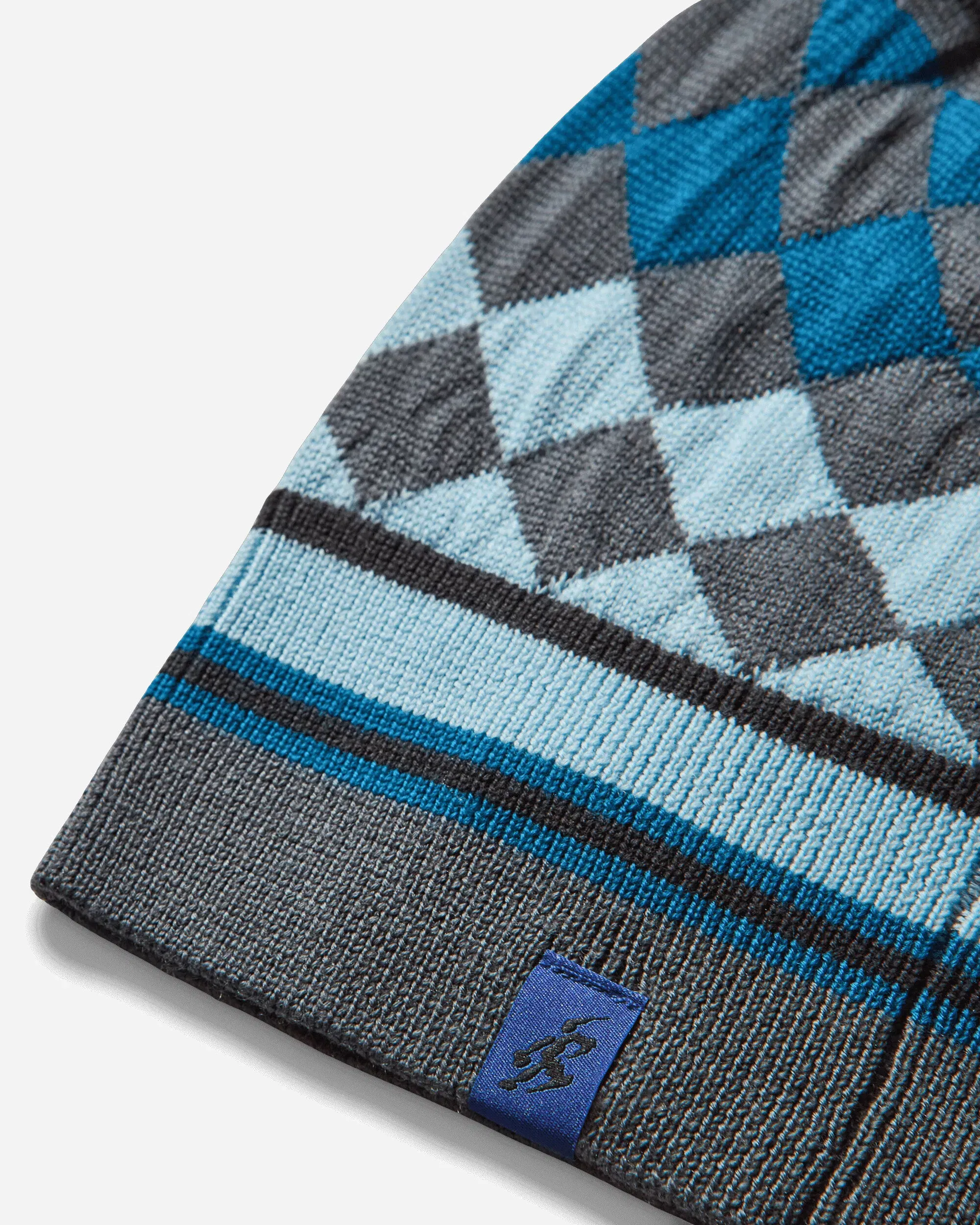 ASICS Novalis Aquifolia Knit Hat Anchor Grey / Sky