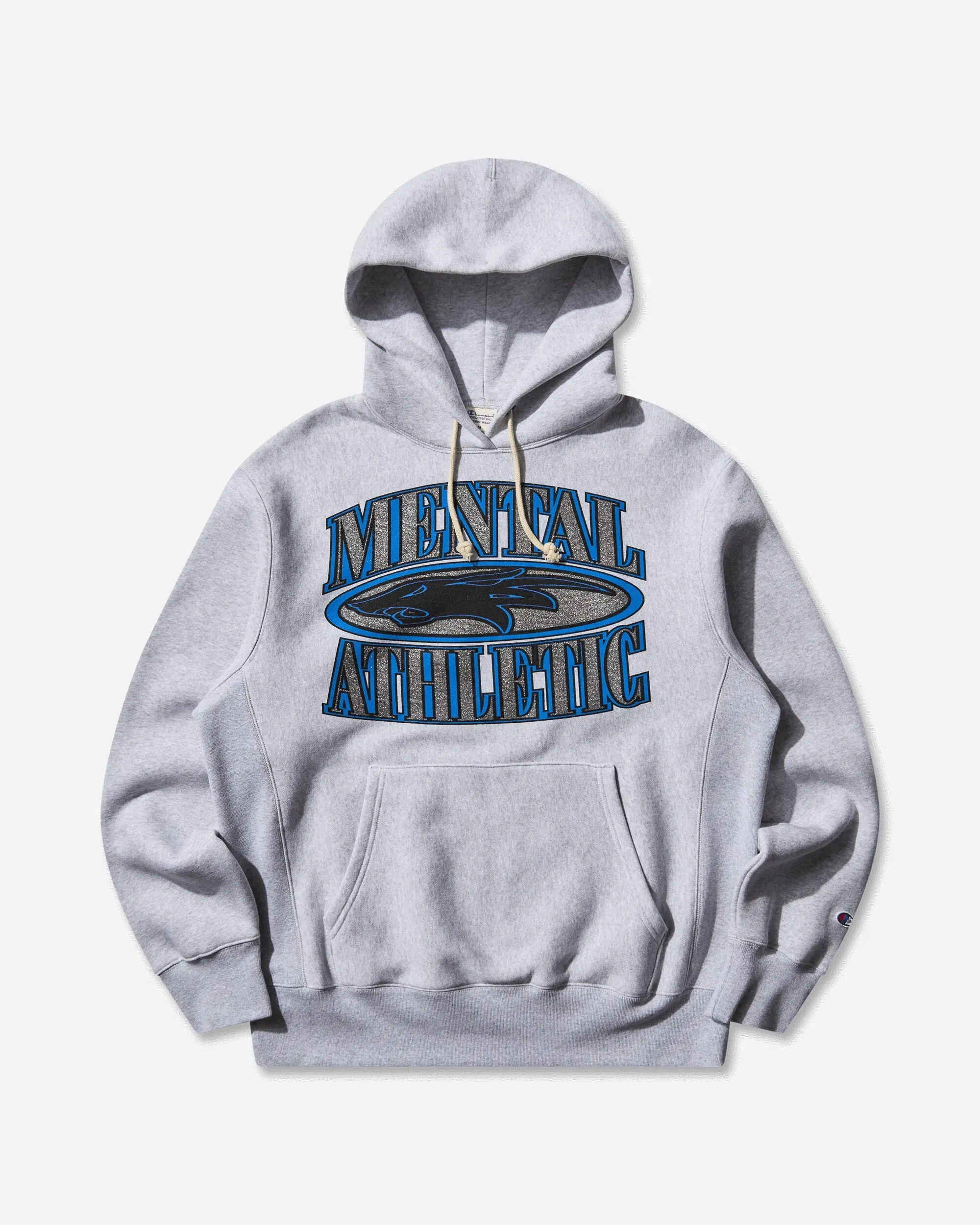 Mental Athletic Champion Wolf Hoodie Grey Melange