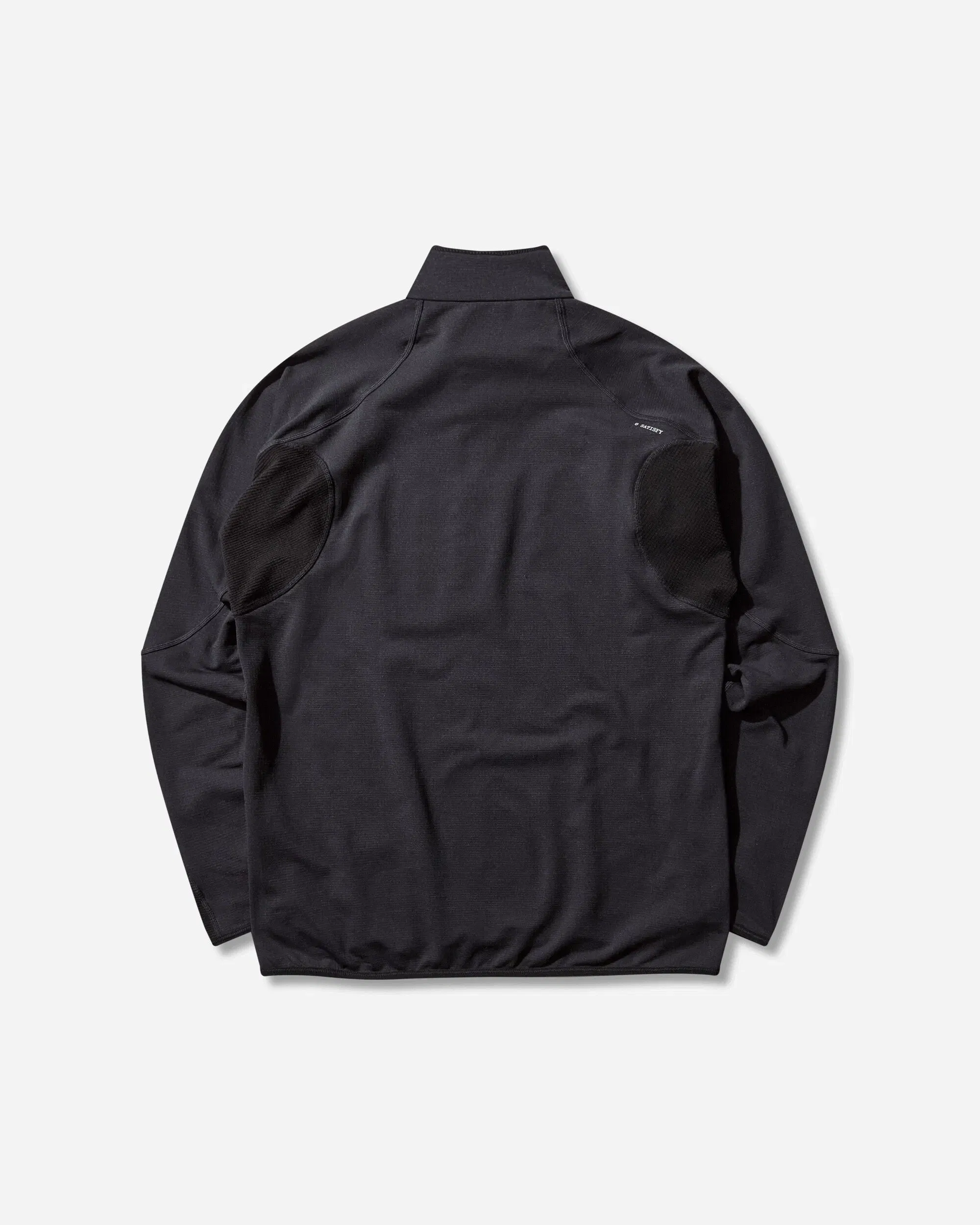 Satisfy Men's FuzzFleece Half‑Zip Sweatshirt Black