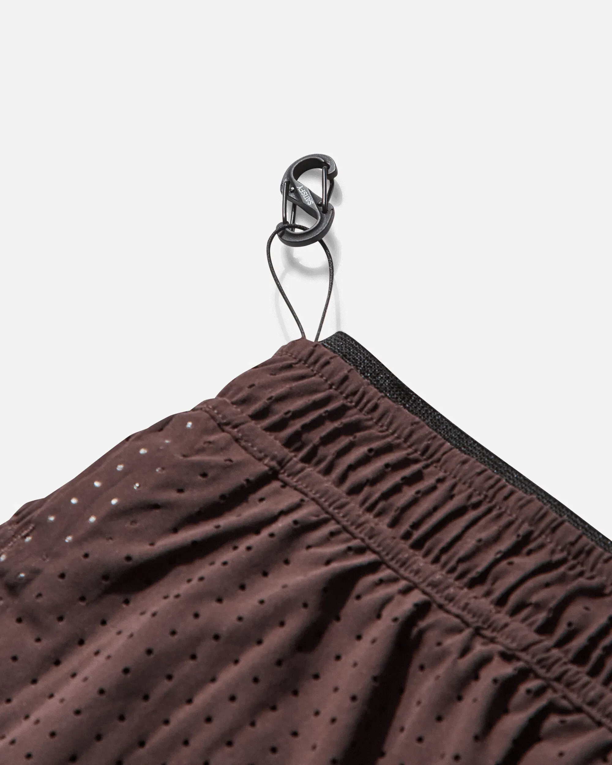 Satisfy Men's Space‑O 2.5in Distance Shorts Deep Mahogany