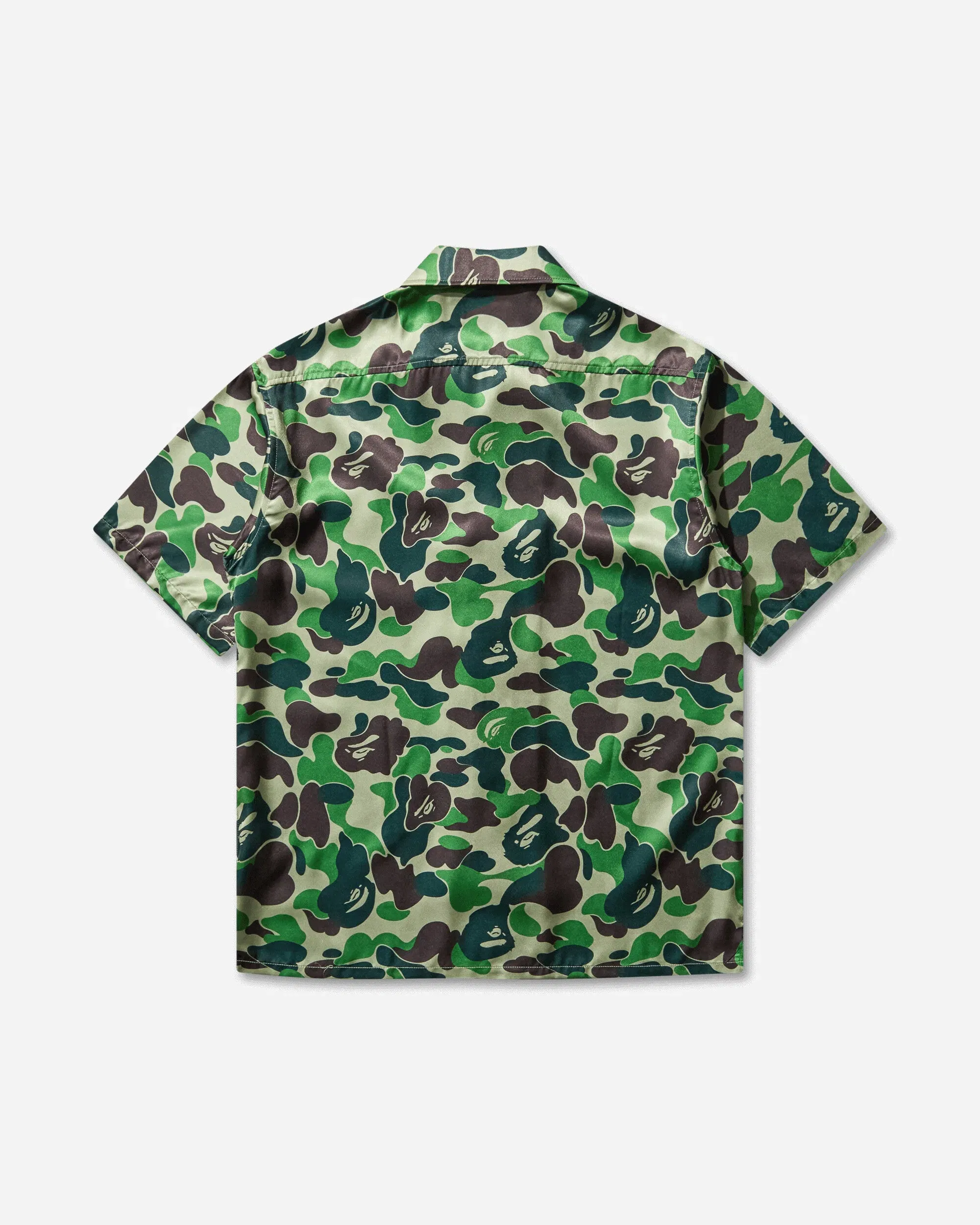BAPE Men's ABC Camo Open Collar Shirt Green