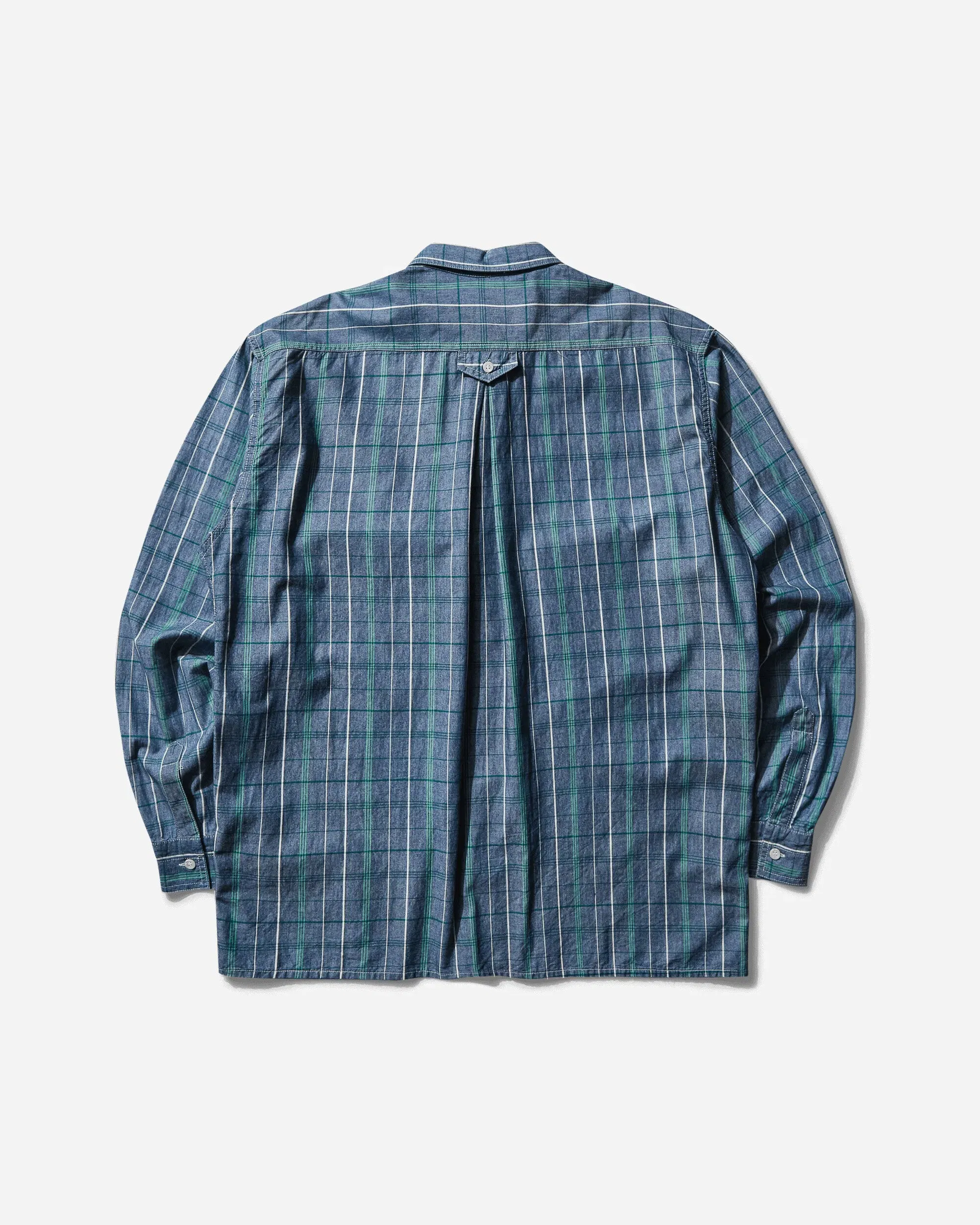 Pezze Vintage Men's Checked Shirt Blue
