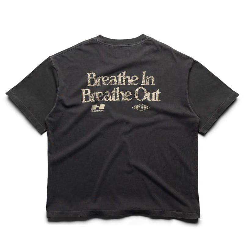 Honor The Gift Breathe In Breathe Out Tee - Black