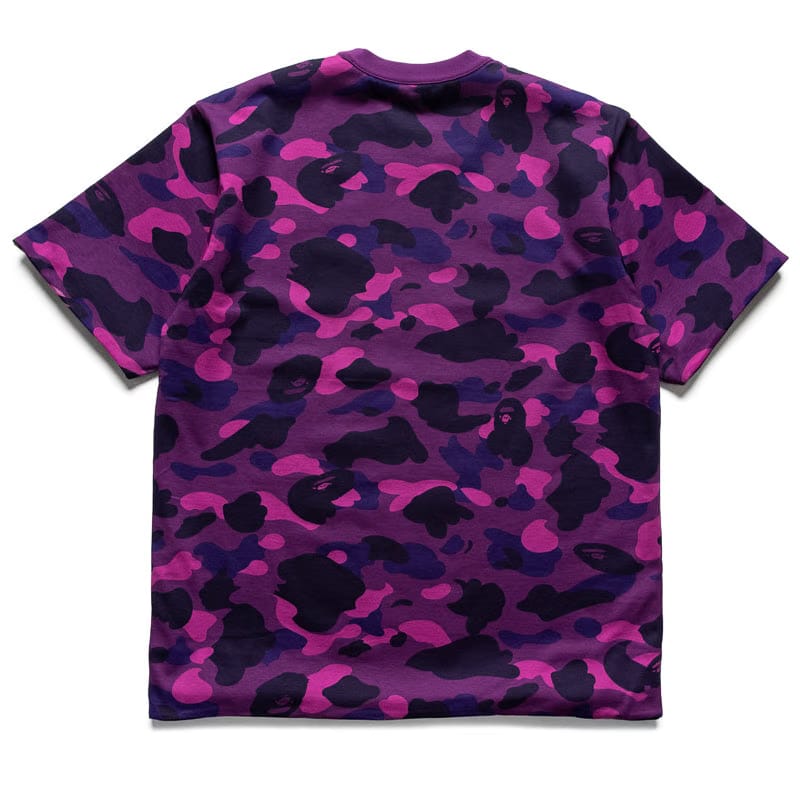 BAPE A Bathing Ape Color Camo Reversible Tee - Purple