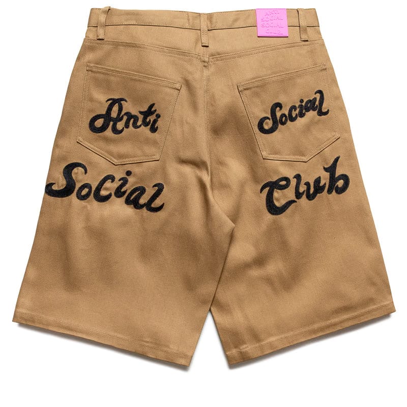 Anti Social Social Club Chainstitch Carpenter Shorts - Tan