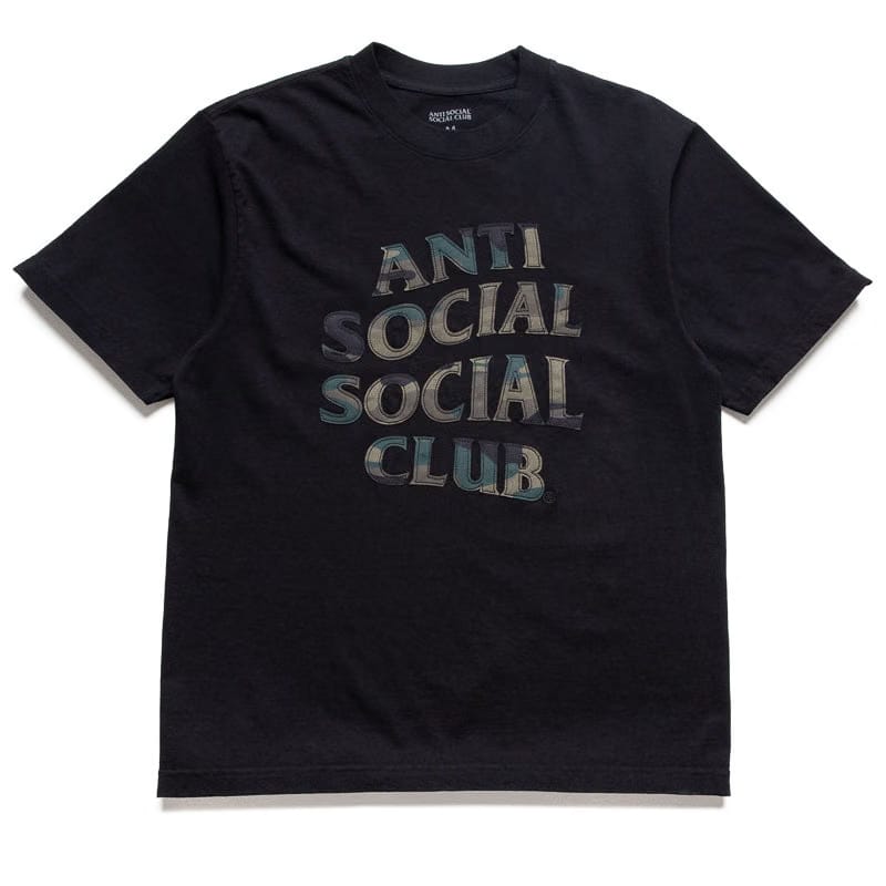 Anti Social Social Club Camo Applique Tee - Black/Camo