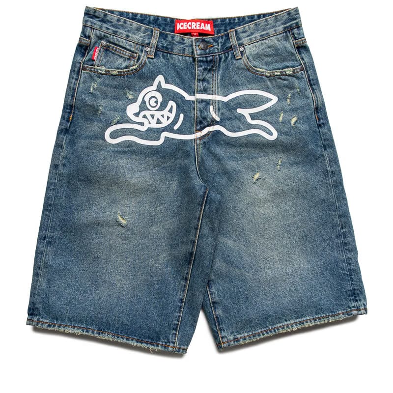 Ice Cream Baskin Jean Shorts - Blue Fudge