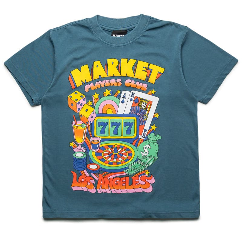 Market Players Club Tee - Pebble Blue
