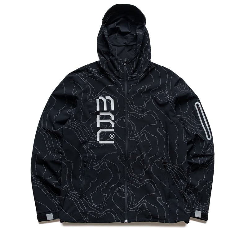 Malbon Golf Malbon Run Club MRC Shell Jacket - Jet Black