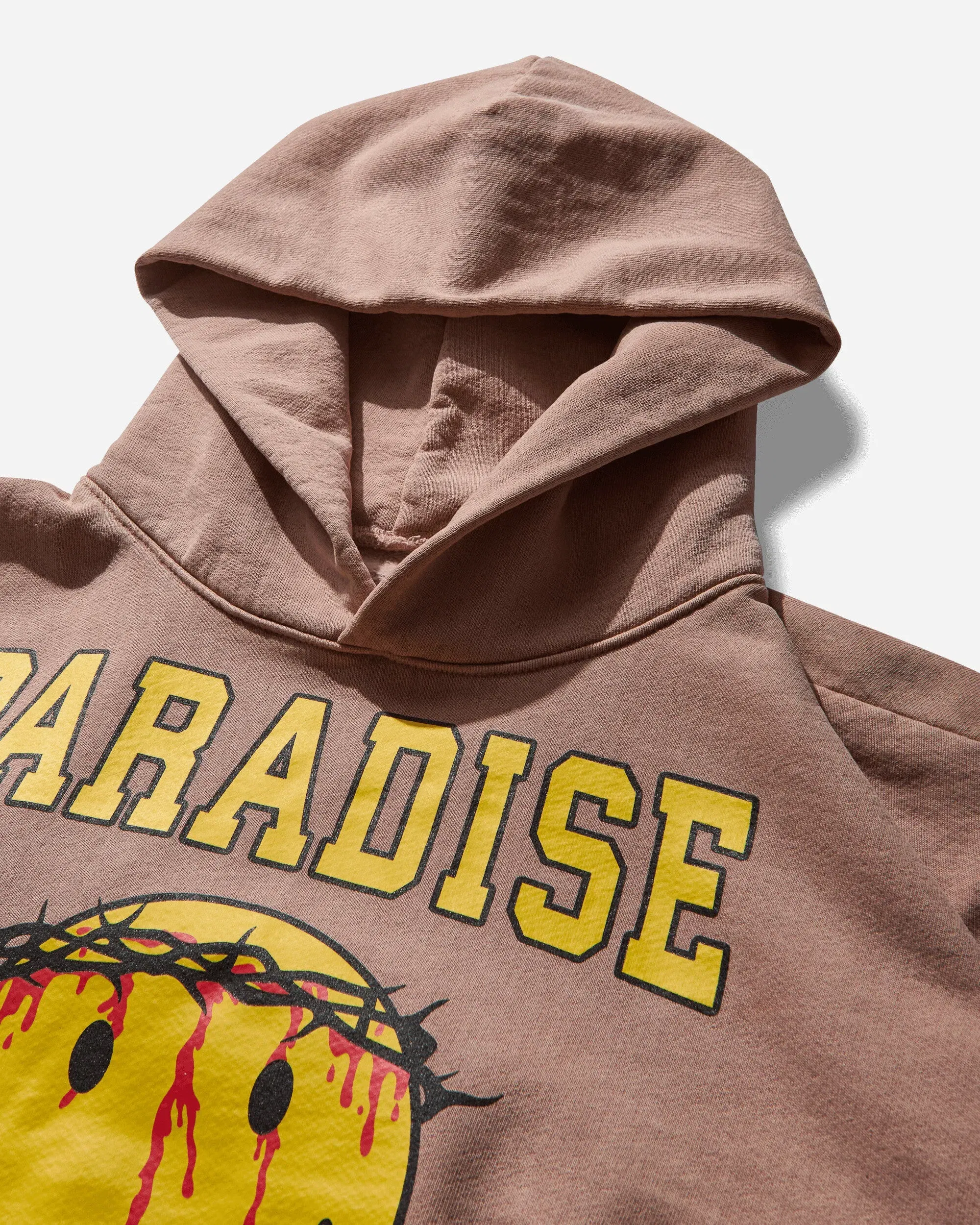 Paradis3 Men's Smiley Jesus Hoodie Pink