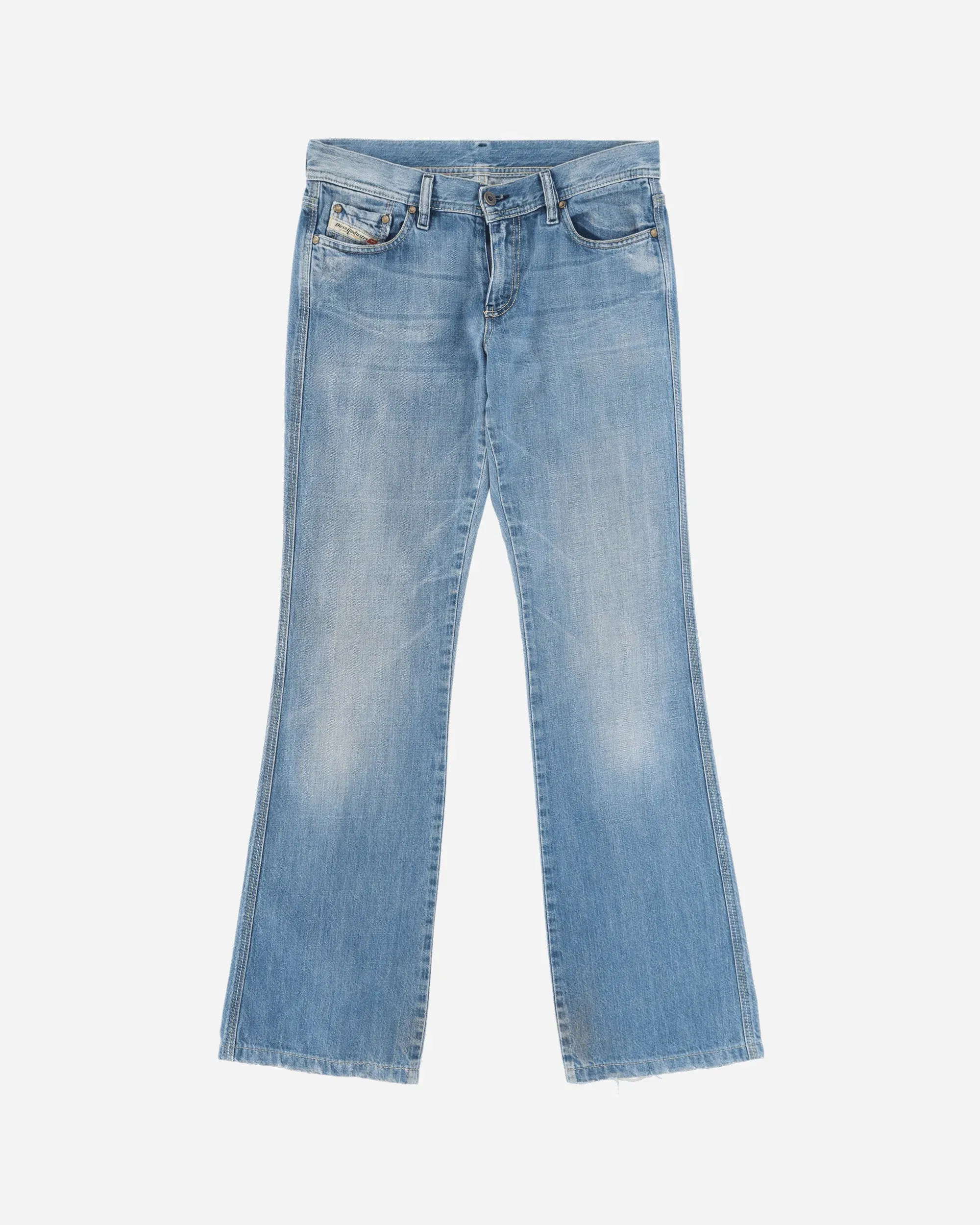 Pezze Vintage Women's Low Waist Jeans Blue