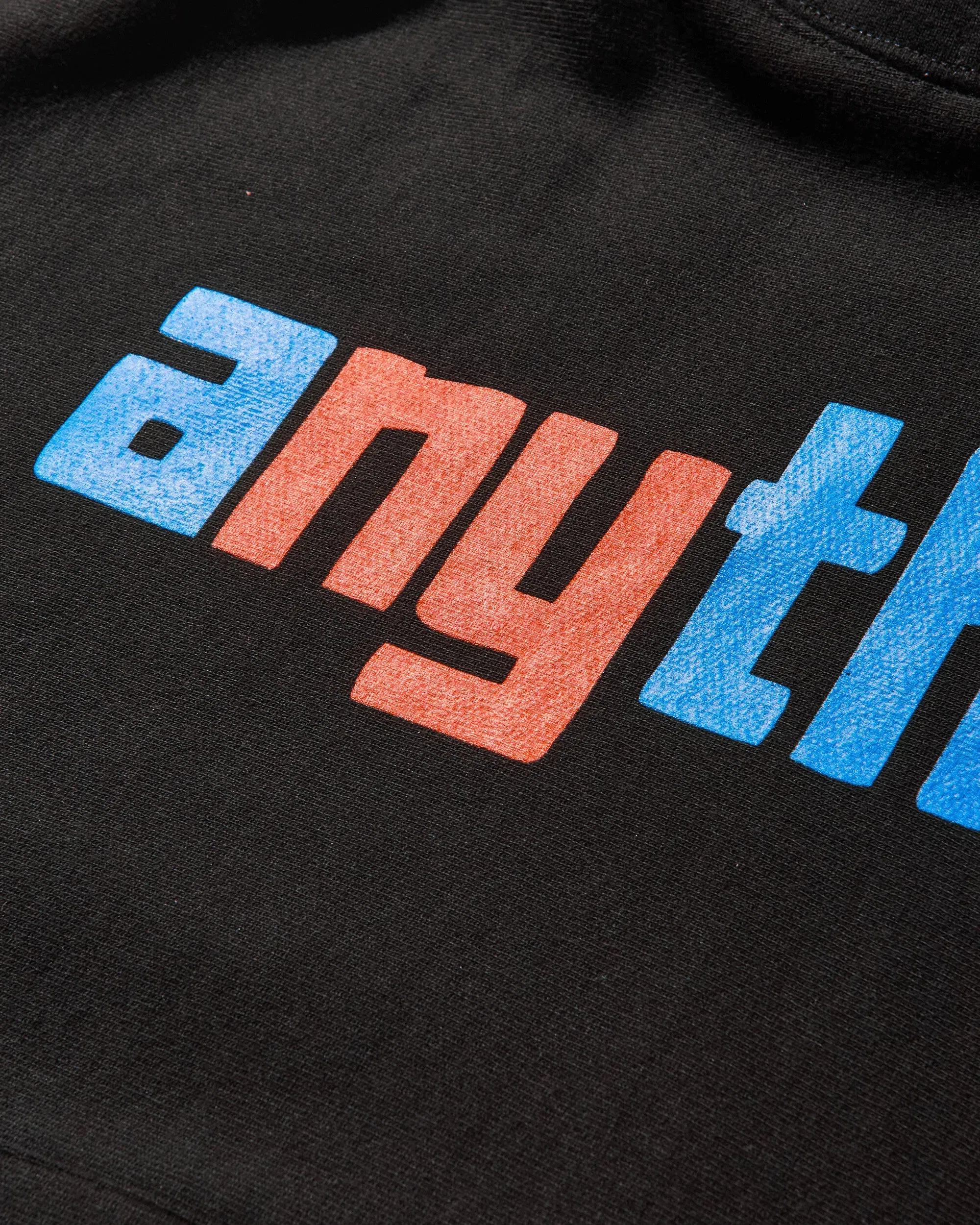 aNYthing Men's Speedball Logo Hoodie Black