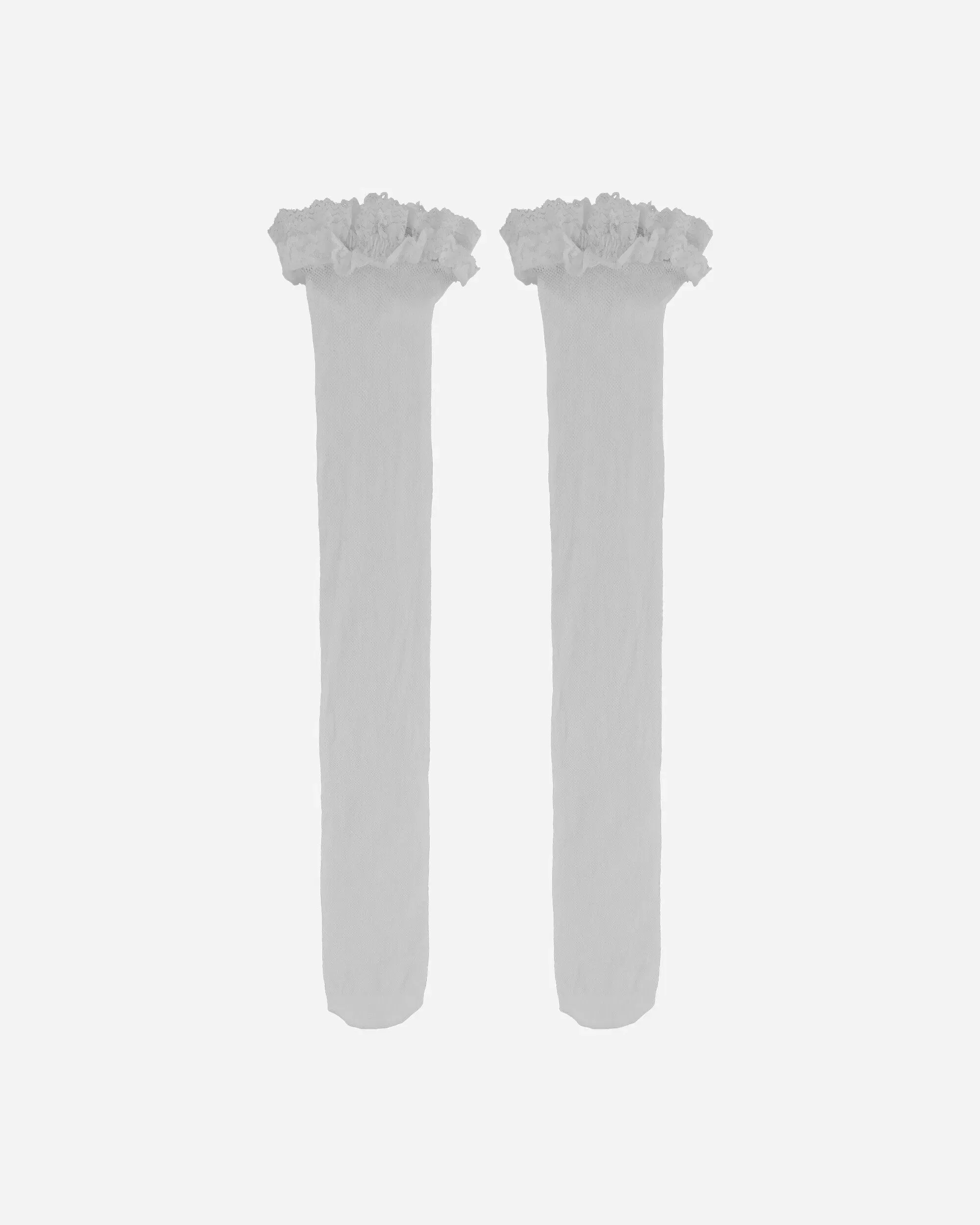 R & M Leathers Women's Web Stay Ups Socks White