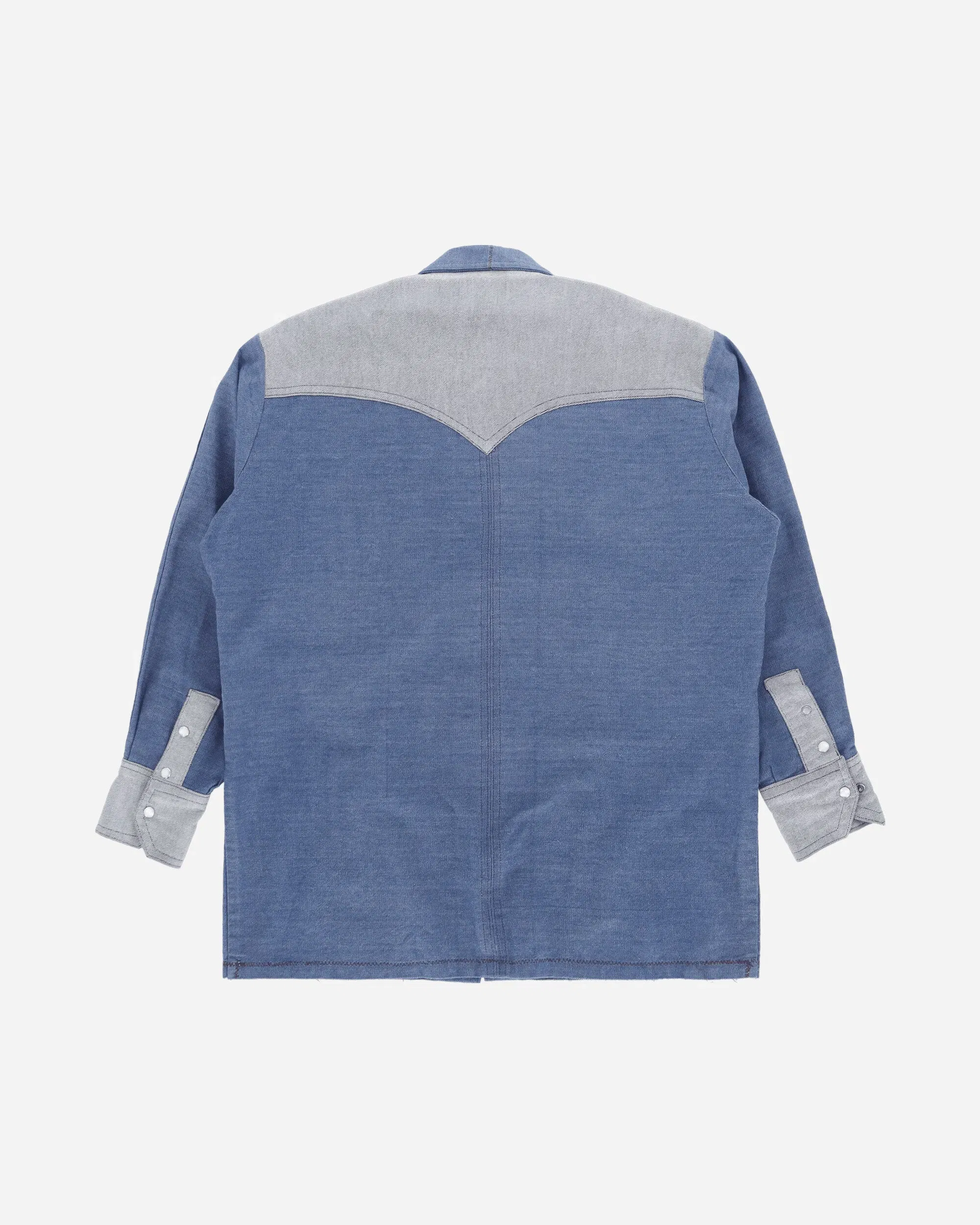 Pezze Vintage Men's 70s Denim Shirt Blue