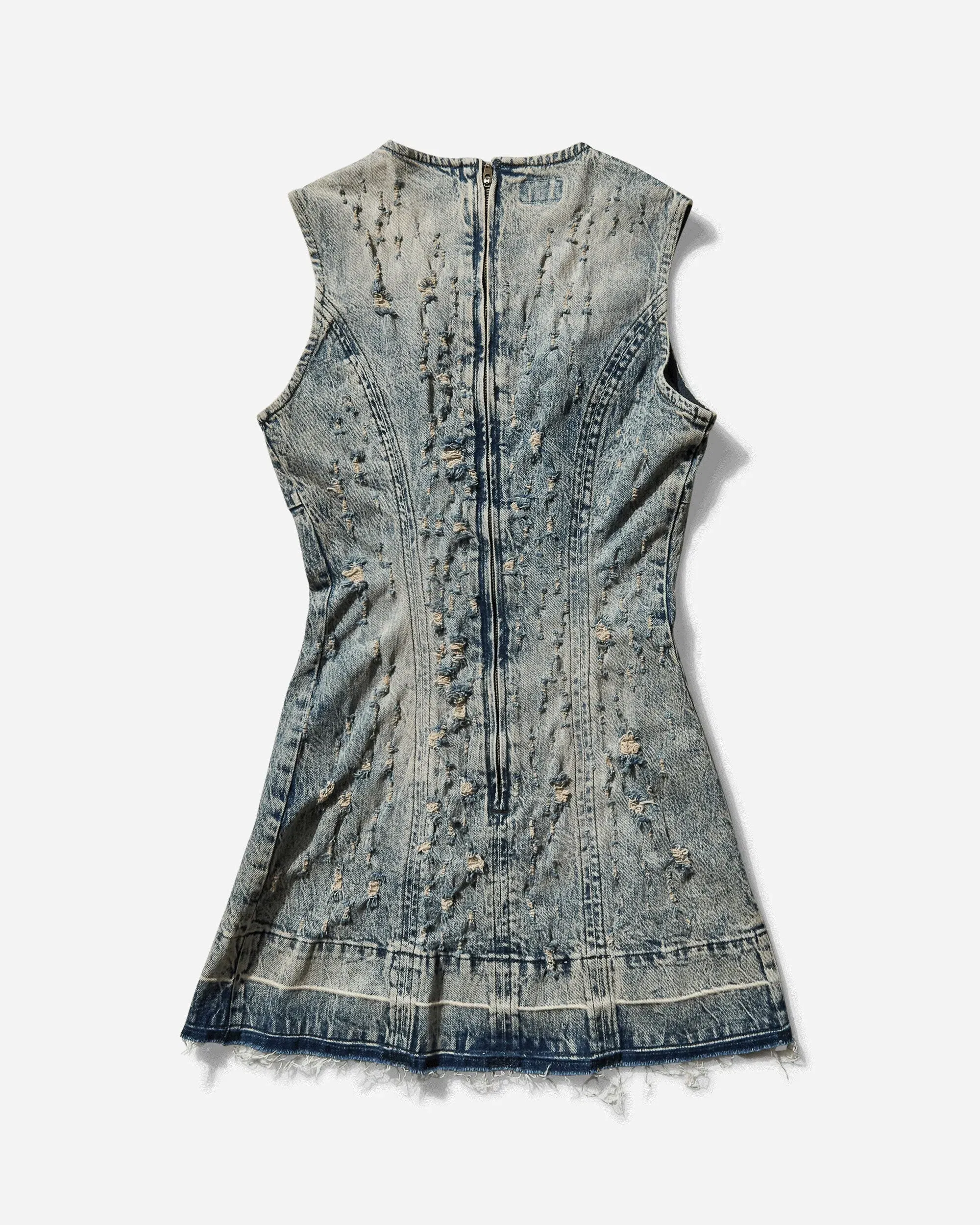 GUESS USA Women's Distressed Mini Dress Flight Sanded Wash