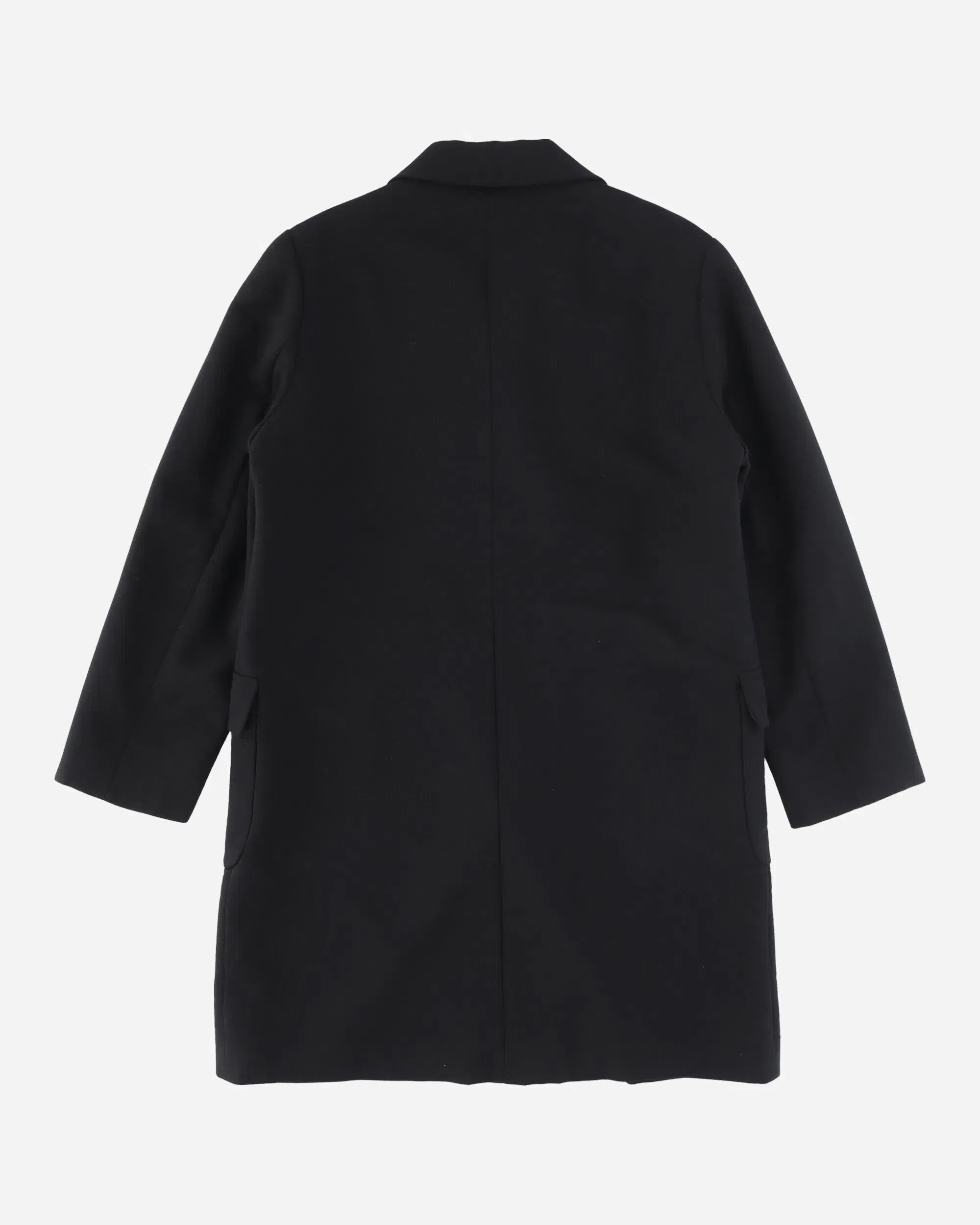 Pezze Vintage Women's Double Breasted Wool Coat Black