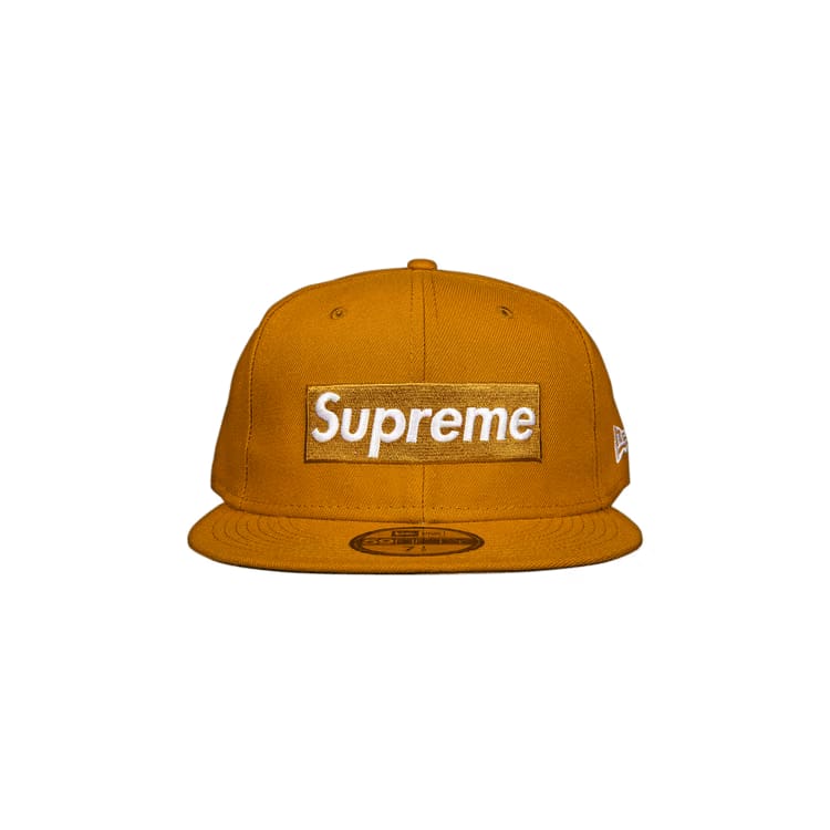 Supreme x New Era Champions Box Logo Hat Wheat