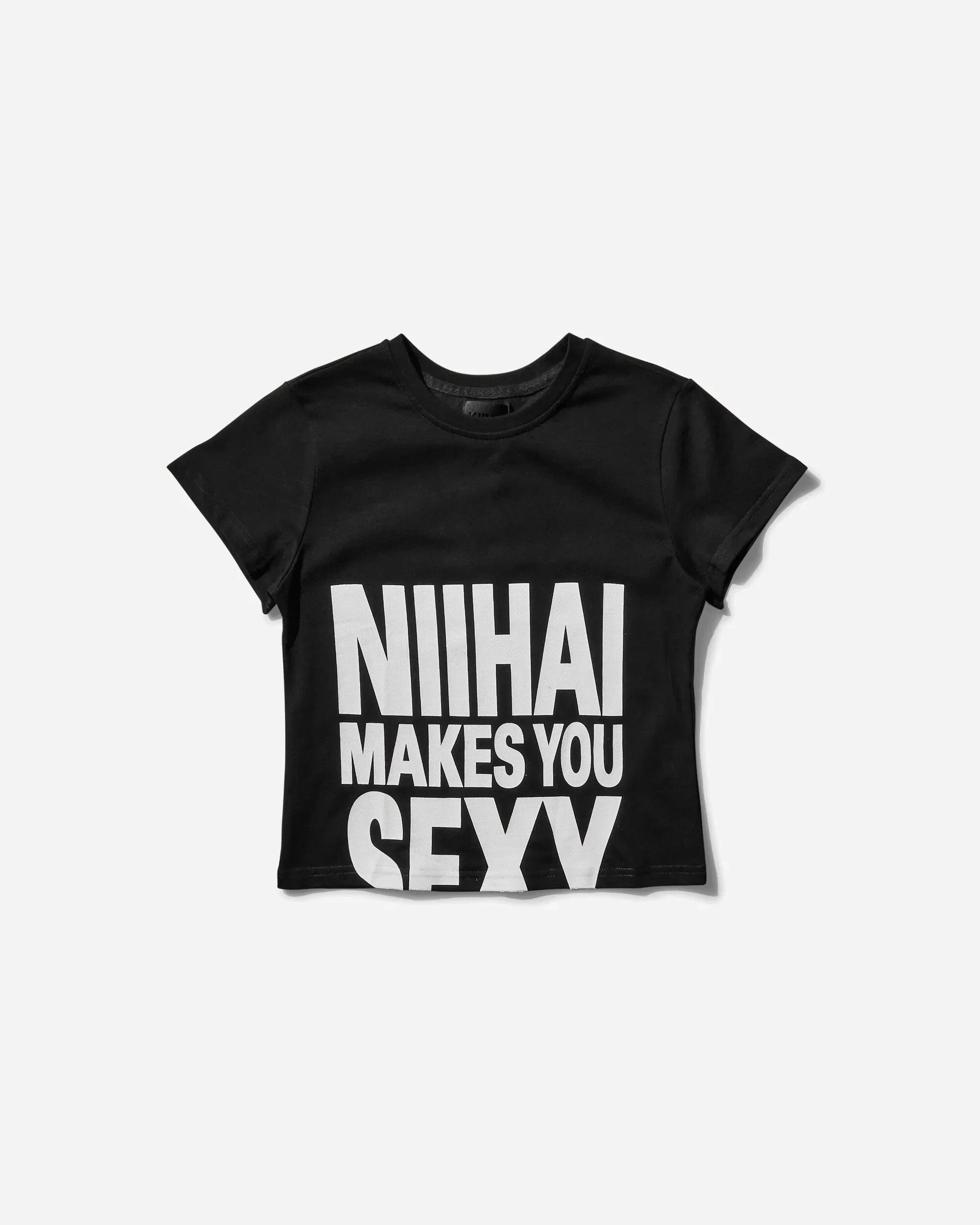 Nii Hai Women's Sexy Baby Tee Black