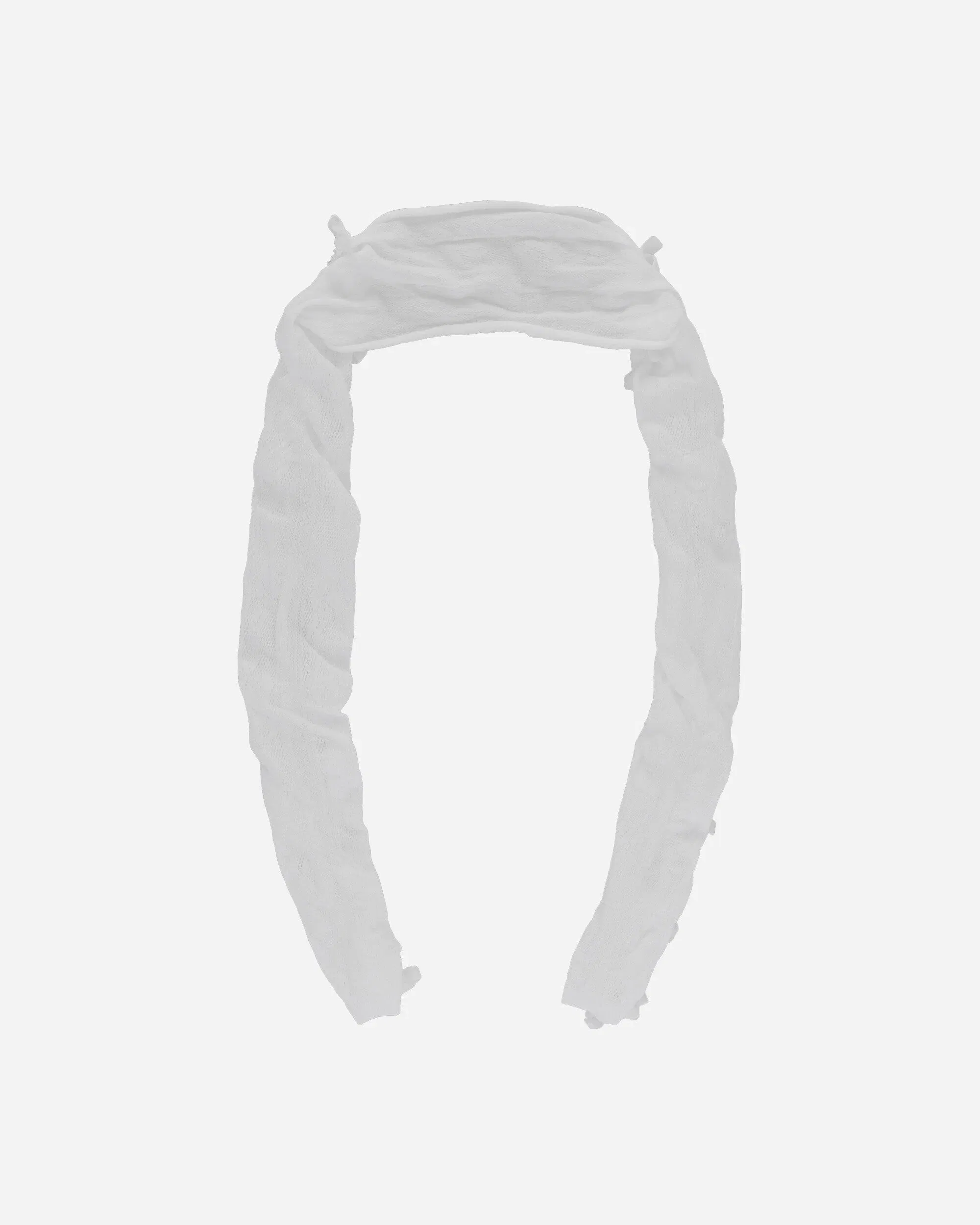 No Dress Women's Velvet Bow Lace Oversleeves White