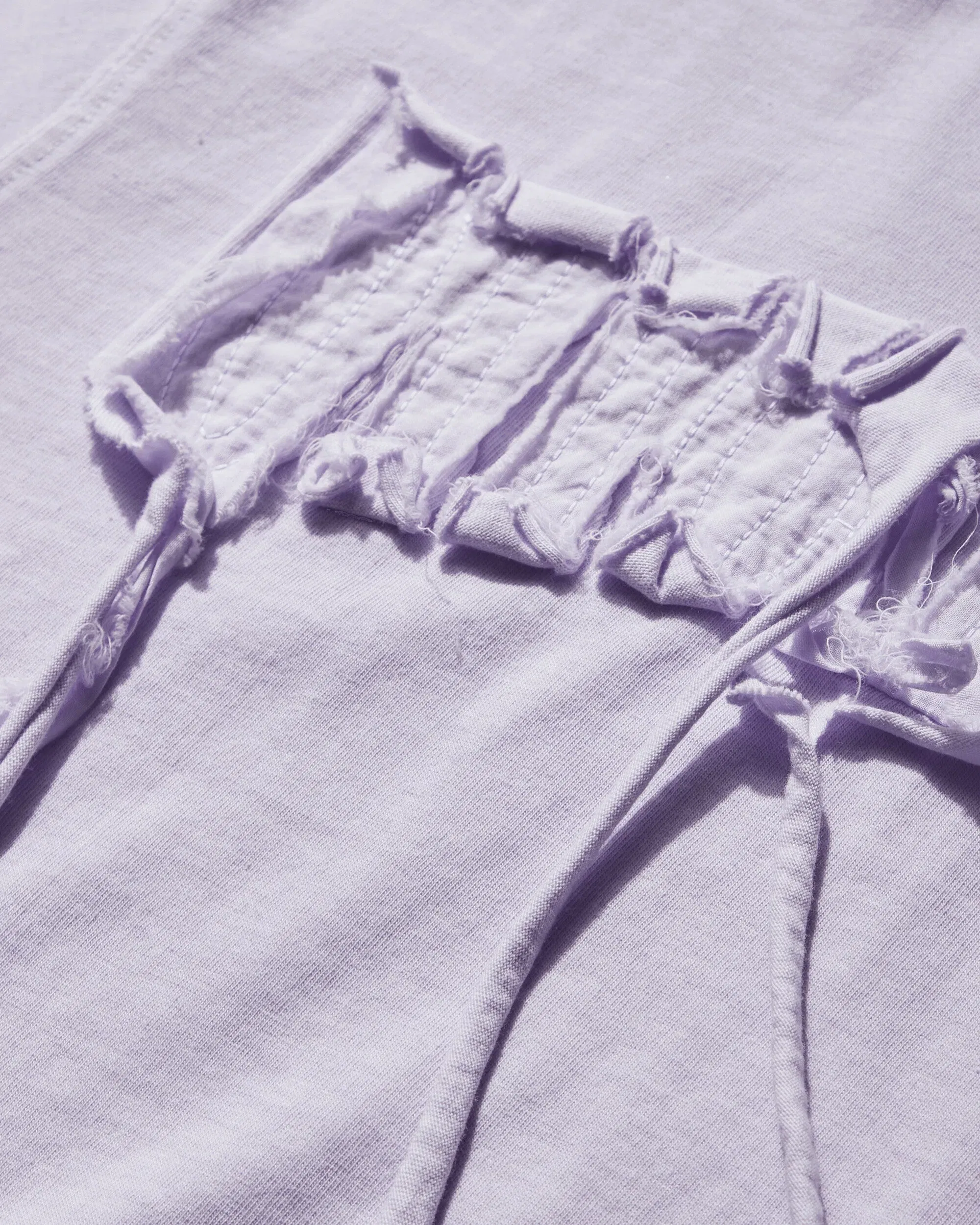 Ottolinger Women's Distressed Logo Fitted T-Shirt Purple