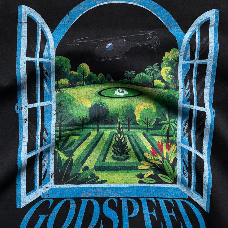 Godspeed New York Helipad Dreams Tee - Black