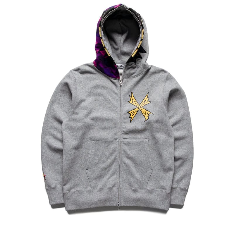 BAPE A Bathing Ape Bapeman-X Full Zip Hoodie - Gray