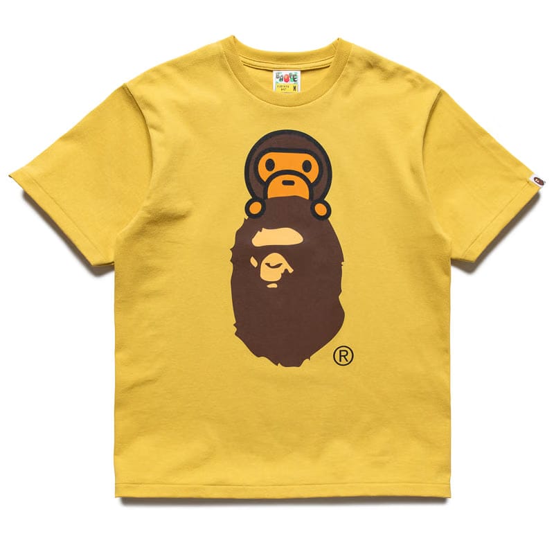 BAPE A Bathing Ape Milo On Ape Head Tee - Yellow